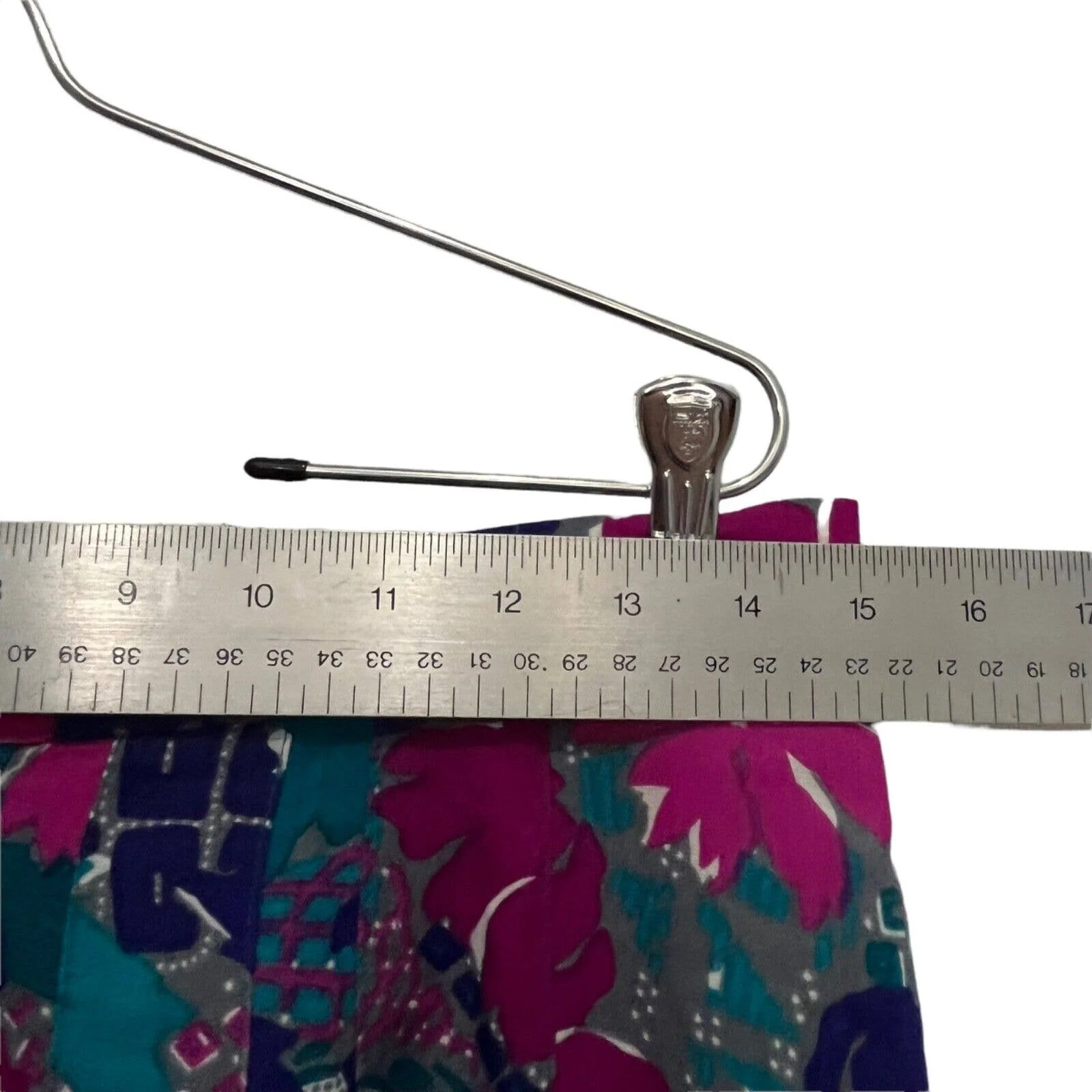 Bold Pink Floral Skirt Women Vintage Secretary Librarian 30” Waist by Worthington Industries - Image 9