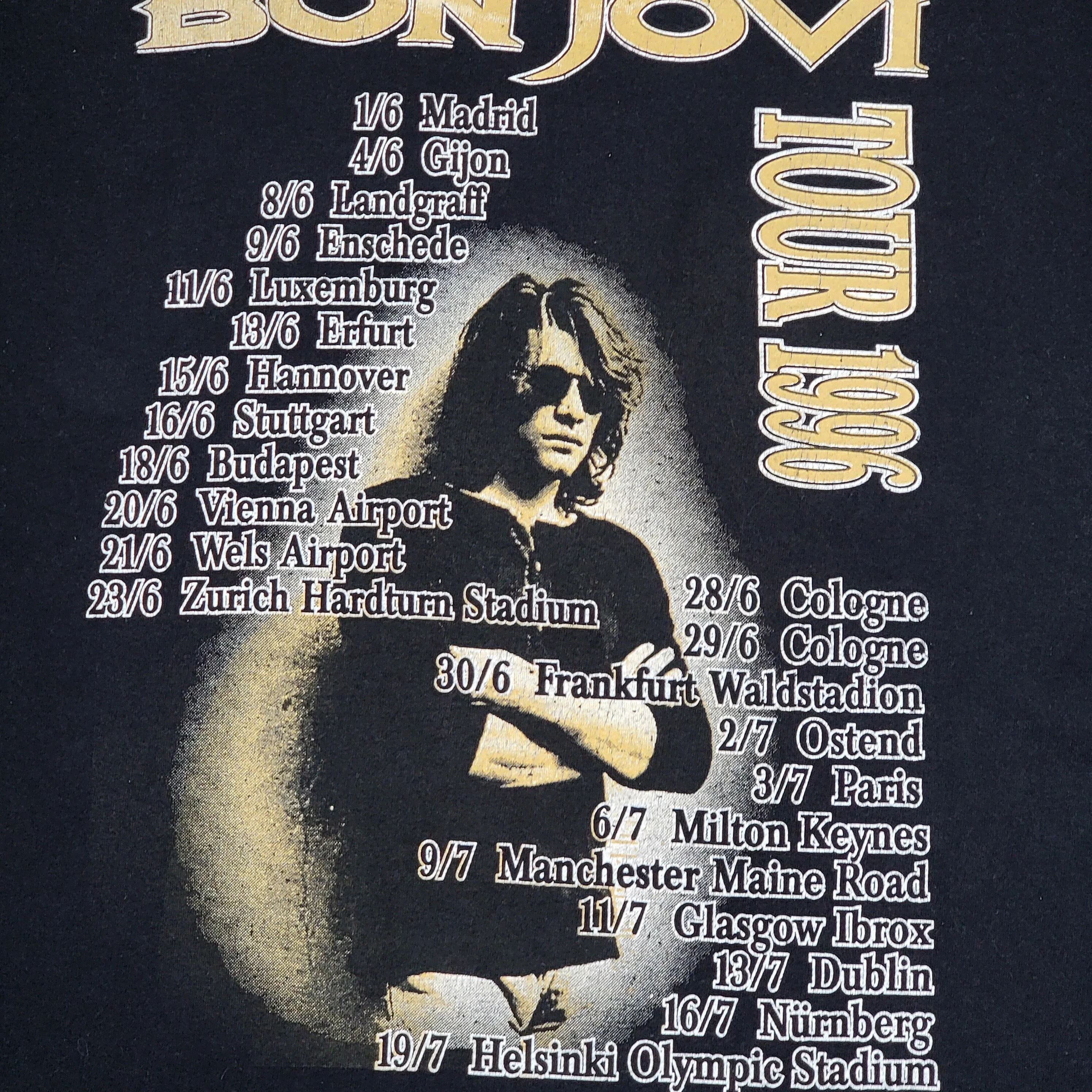 Bon Jovi Vintage 90s These Days European Tour T-Shirt - Fits Large Or Medium - Image 5