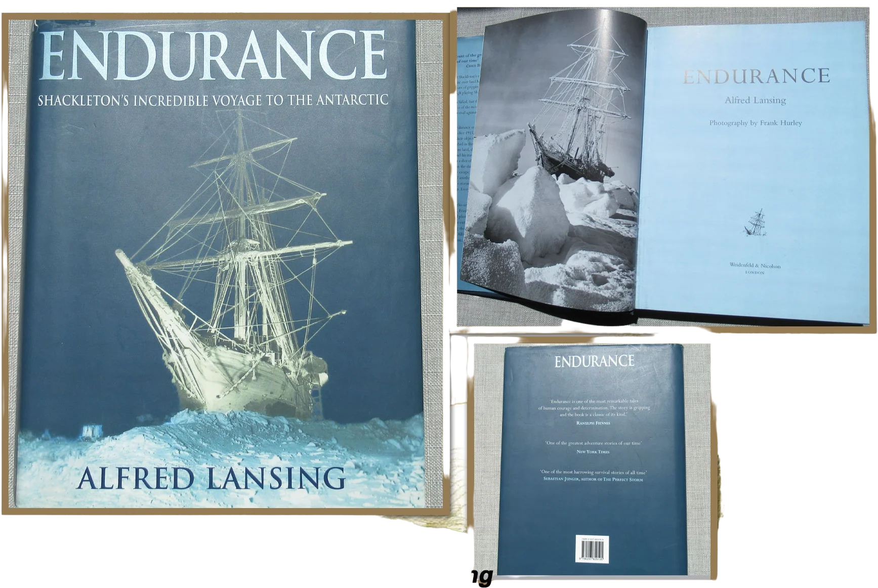 Book: Endurance Shackleton's Incredible Voyage To The Antarctic, Hardcover Orion Publishing Group, Printed In London, Uk by Alfred Lansing