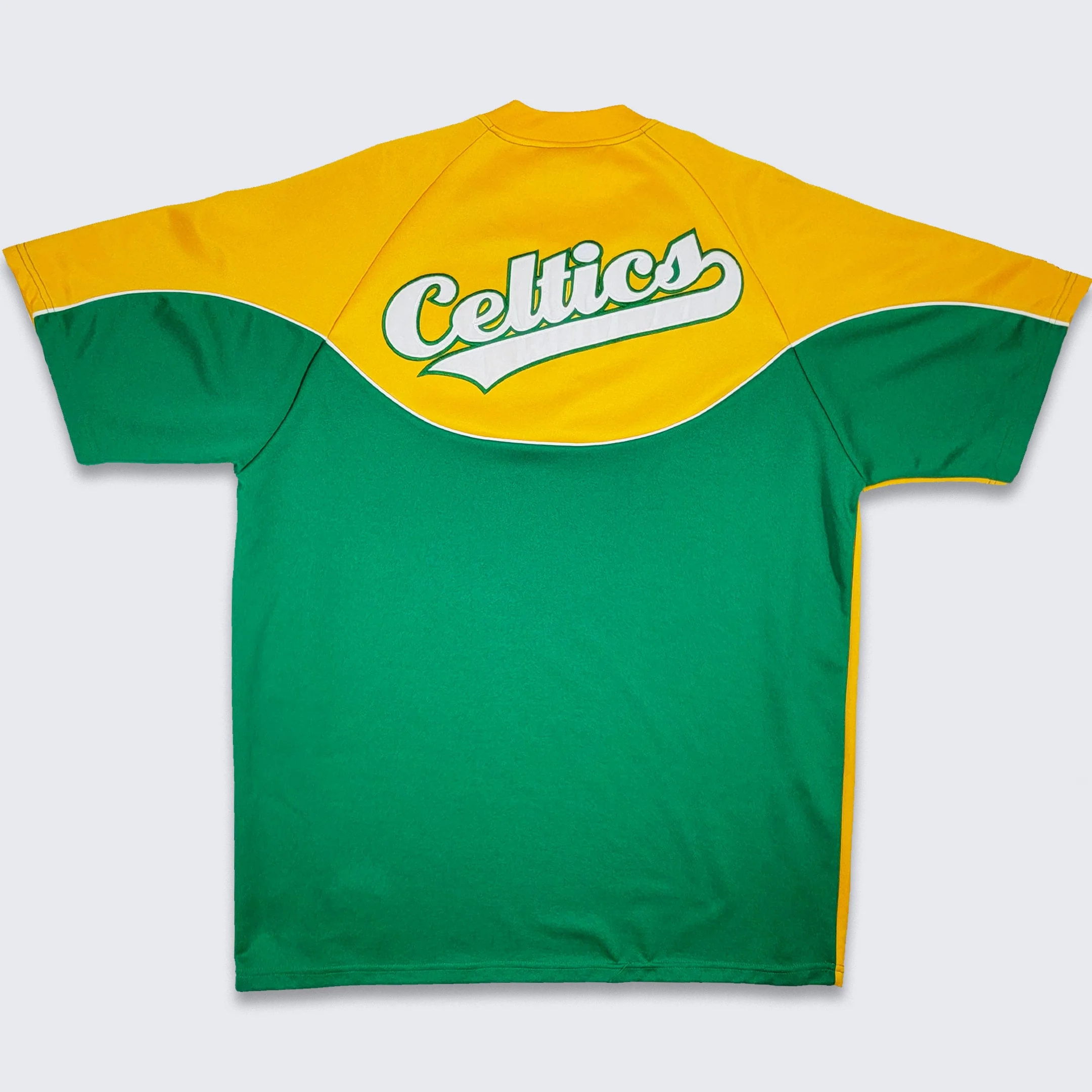 Boston Celtics Vintage 00s Majestic Warm Up Jersey Shirt Hardwood Classics Nba Basketball Shooting Shirt Men's Size Xl - Image 2