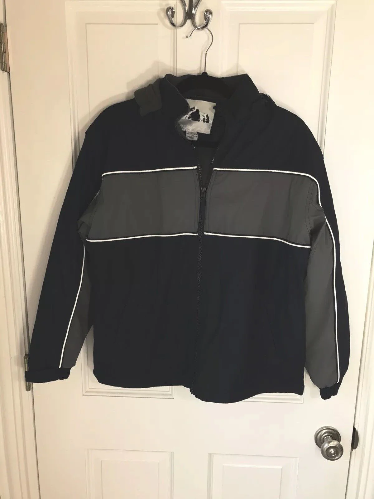 Boys Ski Jacket X Large Silver Series Wind Water Resistant Insulated by Polar Edge - Image 3