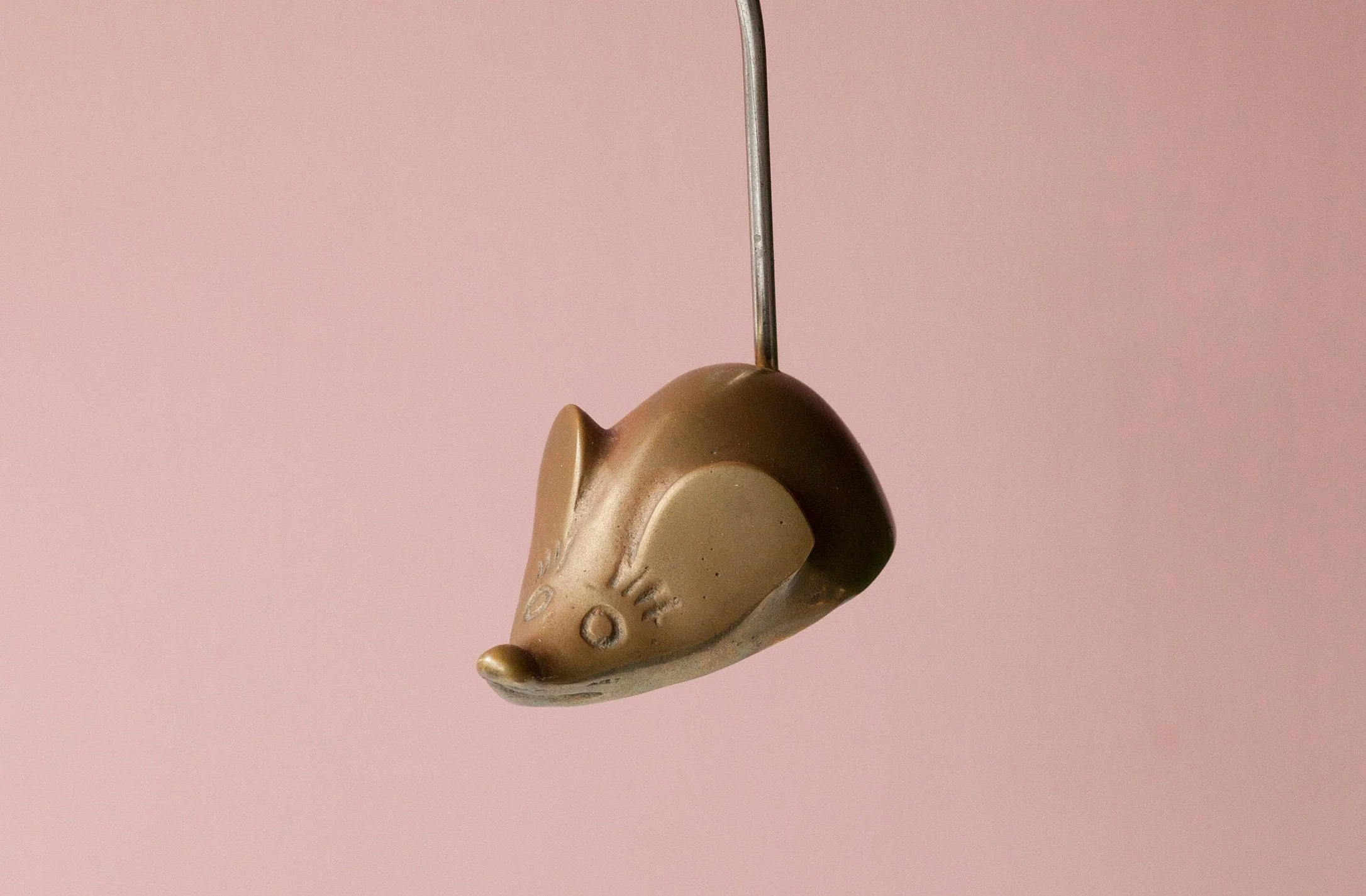 Brass Mouse with Long Tail Figure Vintage by Gatco - Image 10