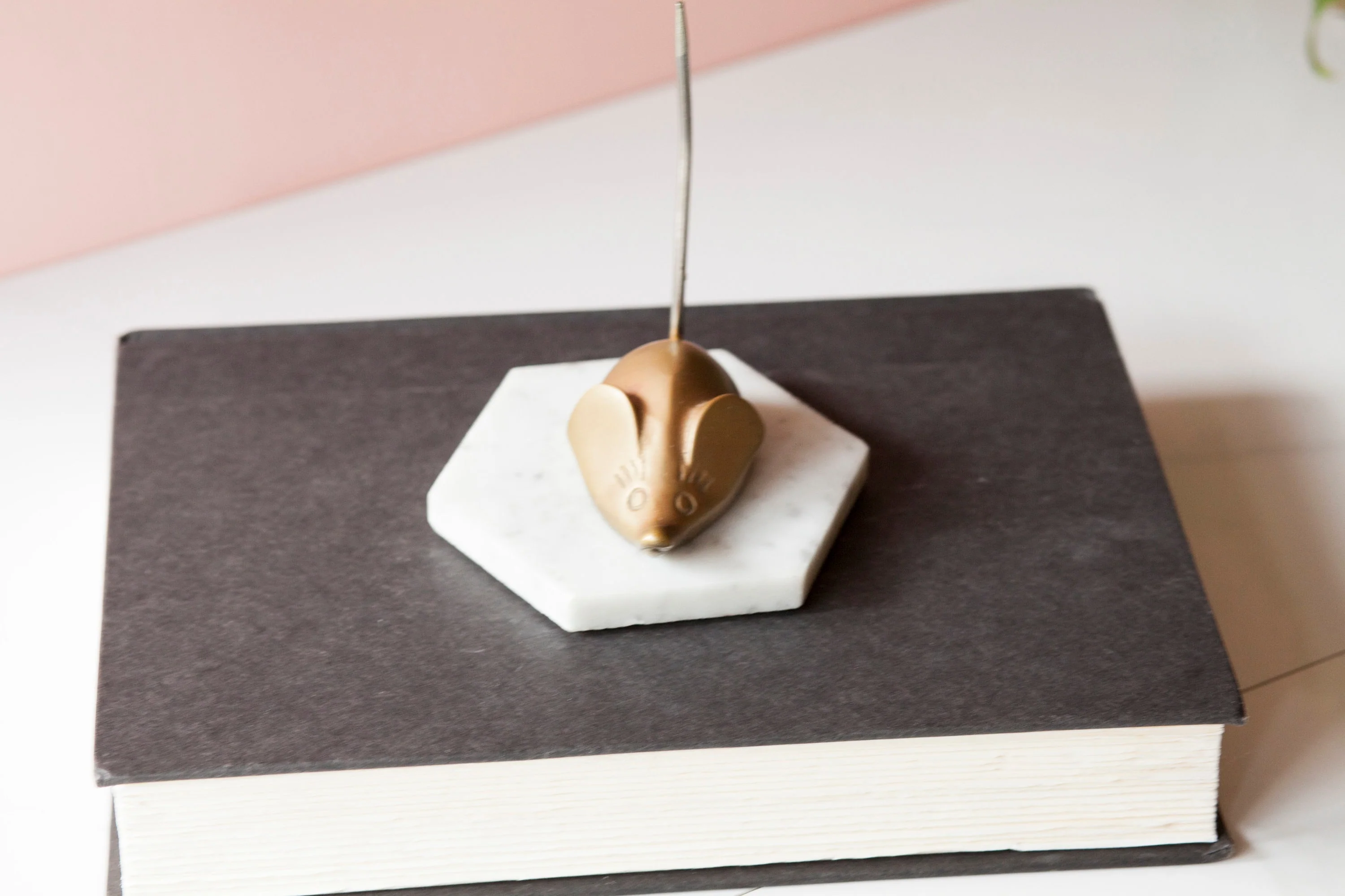 Brass Mouse with Long Tail Figure Vintage by Gatco - Image 8