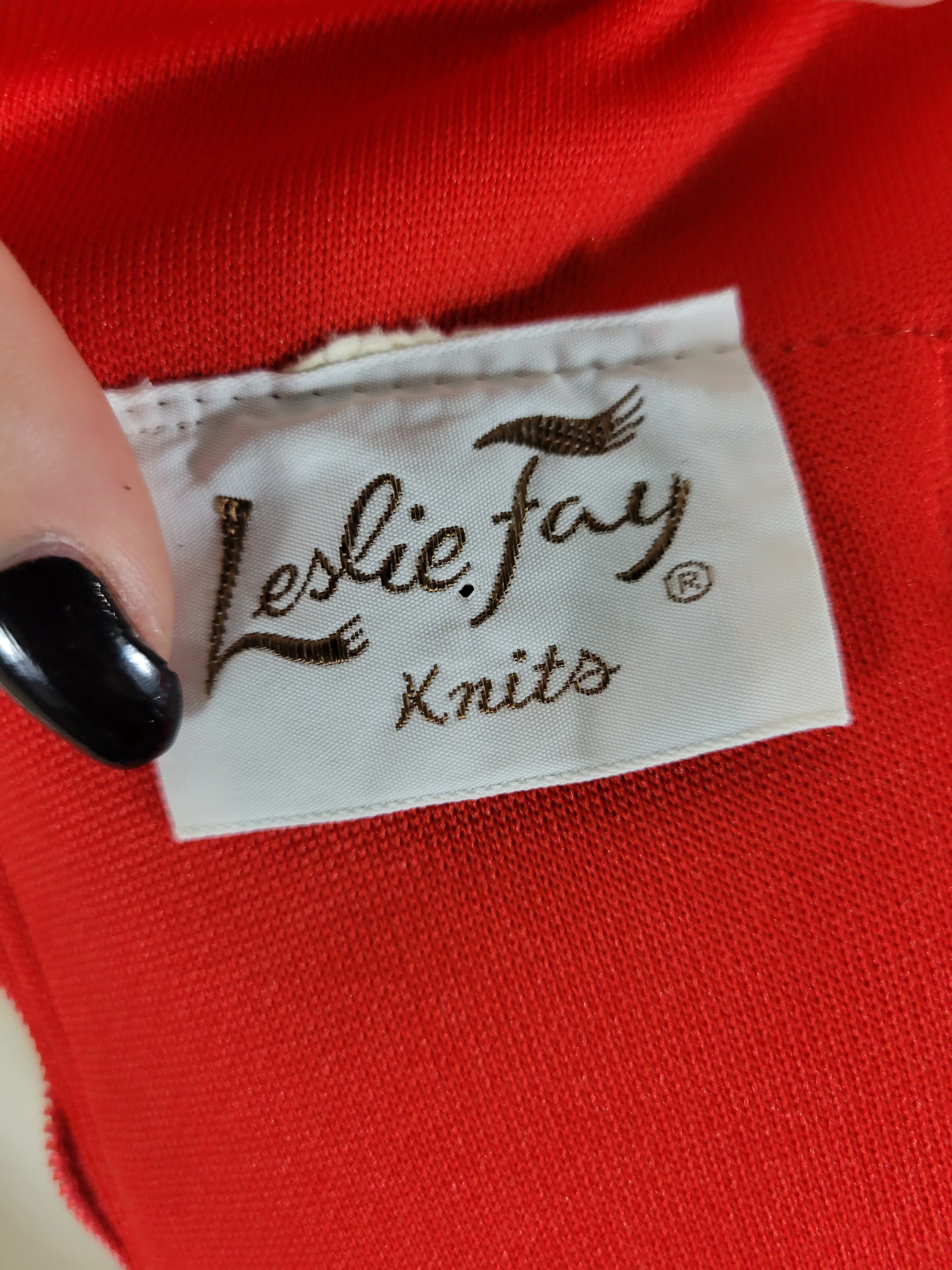 Bright Red Sleeveless Empire Waist Maxi Dress By Leslie Fay Knits - Image 16