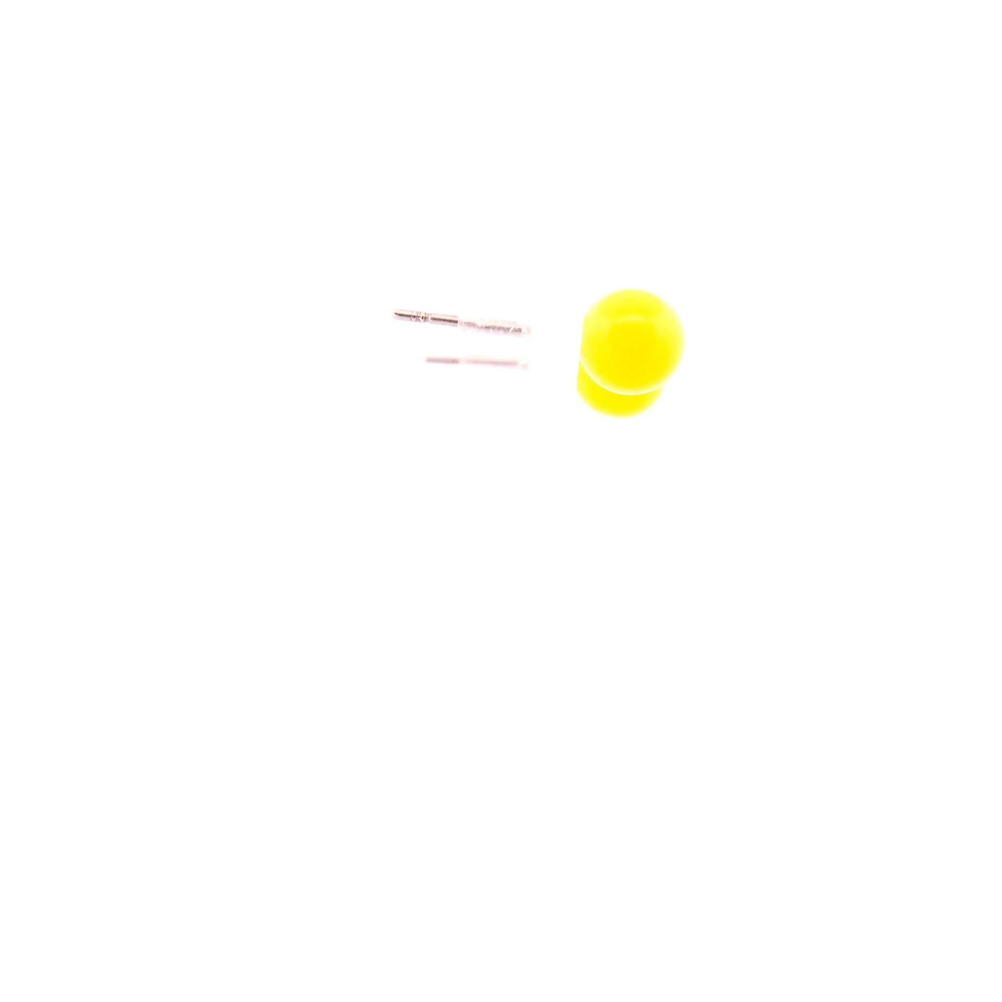Bright Yellow 80s Stud Earrings - Image 7