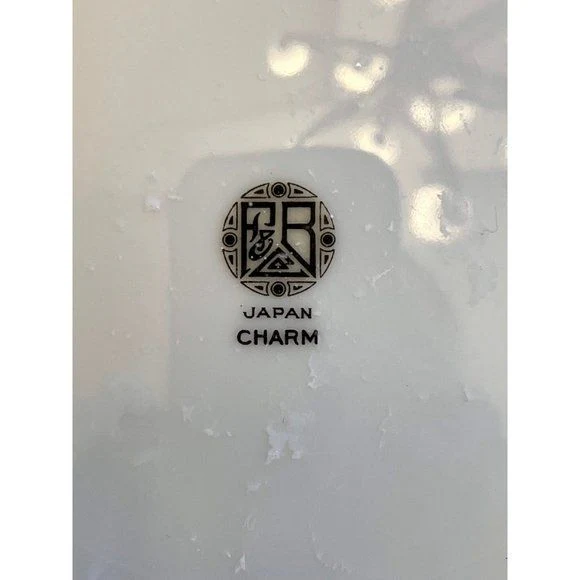 Broken China Pendant From Vintage F and B Charm Pattern Japan Plate by Meito - Image 9