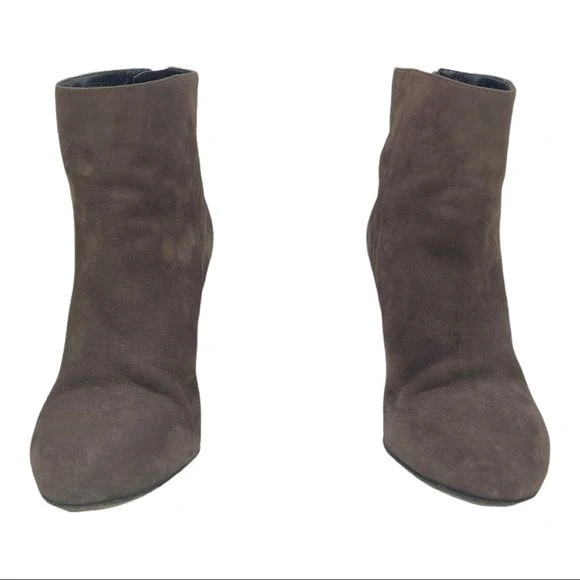 Brown Suede Ankle Boots Made In Italy Brown Leather 6. 5 B by kate spade - Image 8