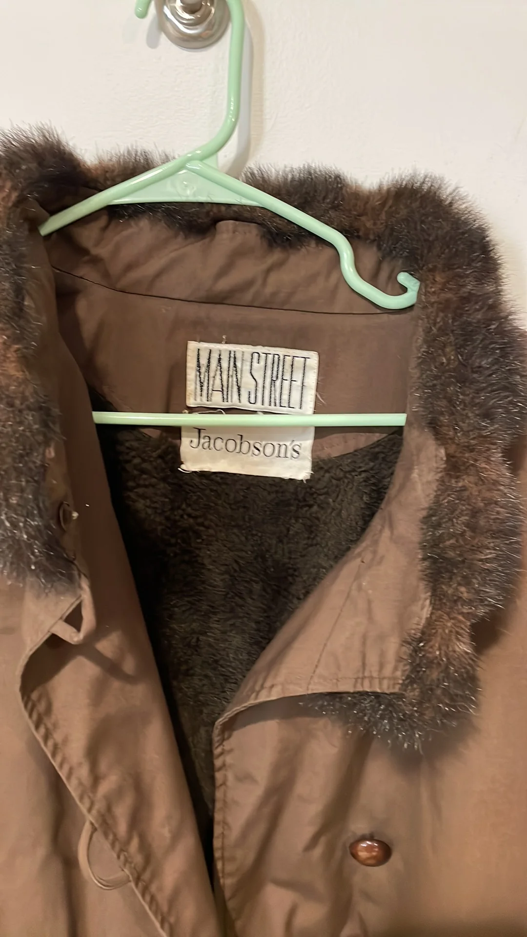 Brown Winter Coat By Main Street by Jacobsons - Image 6