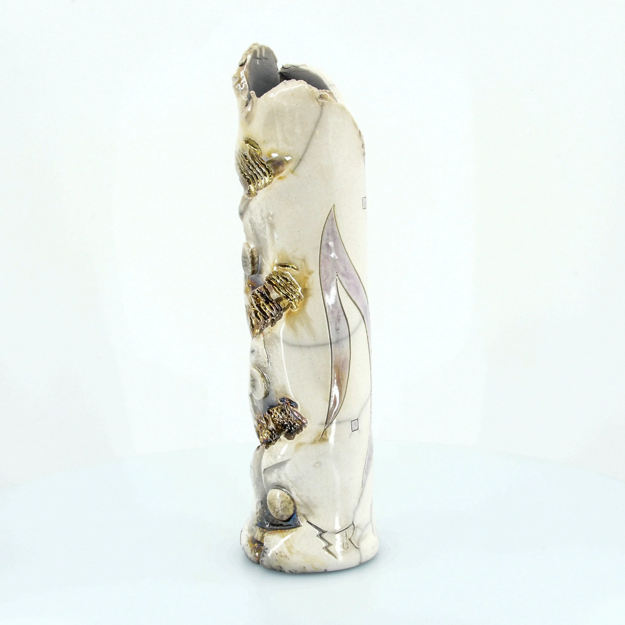 Brutalist Savage Claw Ceramic Vase - Image 2