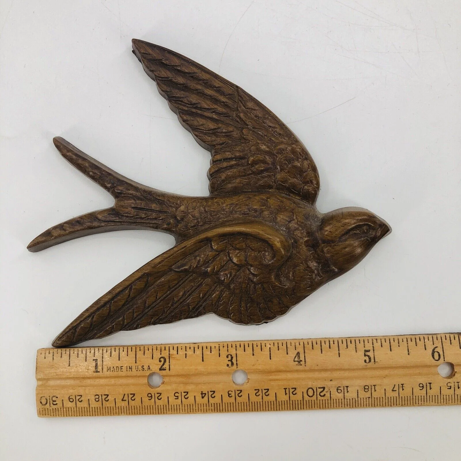 Burwood Swallow Blue Birds Flight 1983 Vintage Plastic Wall Hangings Usa #2650 - Image 8
