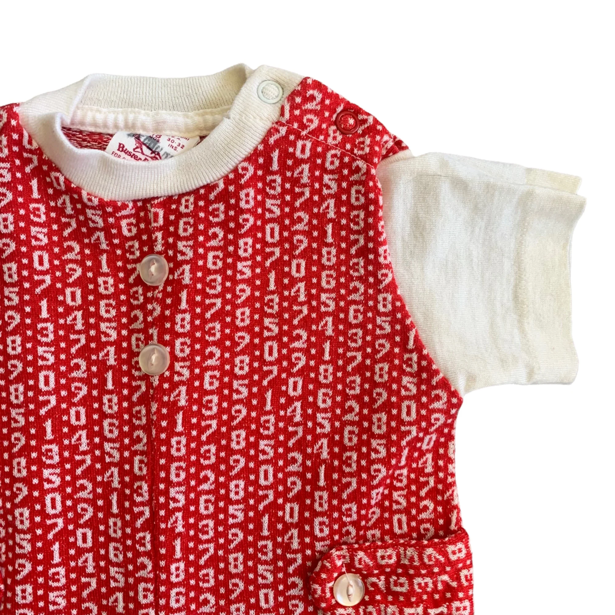 Buster Brown Novelty Number Print Romper Usa By Buster Brown - Image 3