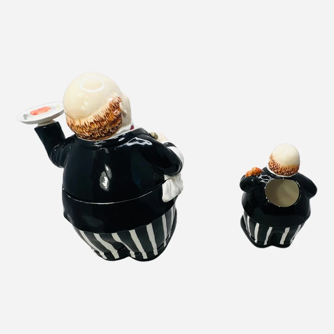 Butler Cookie Jar and Matching Utensil Holder Nwt by The Garden Collection - Image 4
