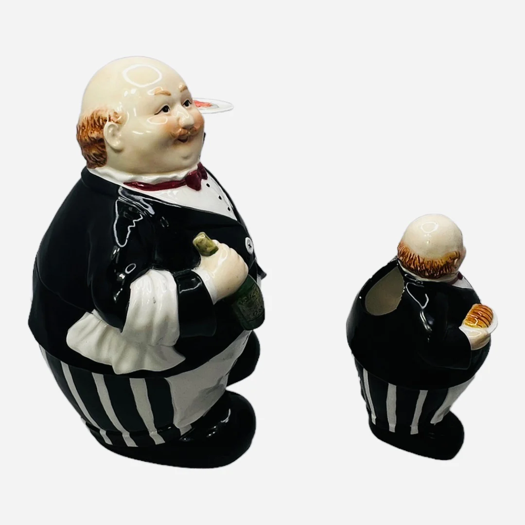 Butler Cookie Jar and Matching Utensil Holder Nwt by The Garden Collection - Image 5