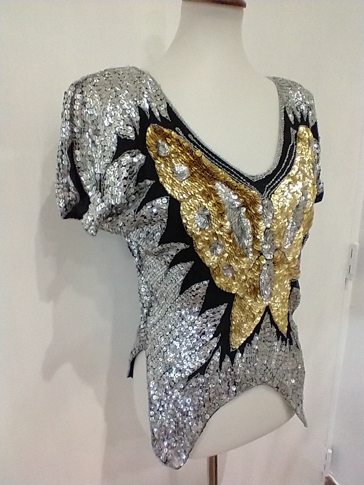 Butterfly Sequined Blouse By Orlet's - Image 2