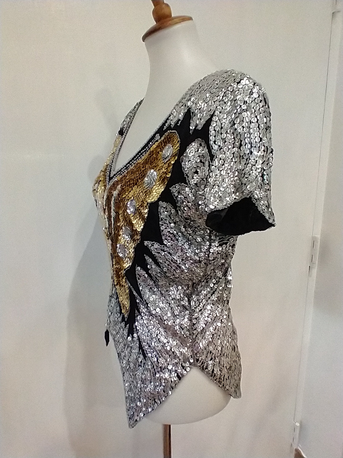 Butterfly Sequined Blouse By Orlet's - Image 5