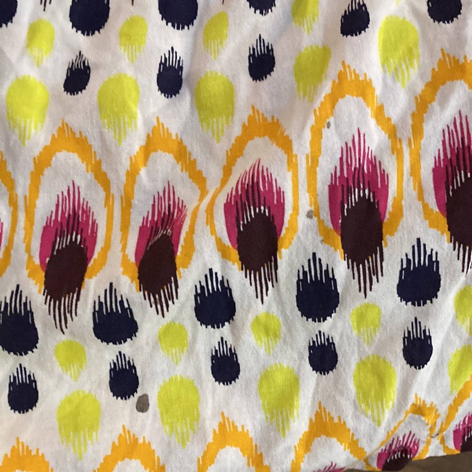 Button Front Peacock Shirtdress Medium - Image 6