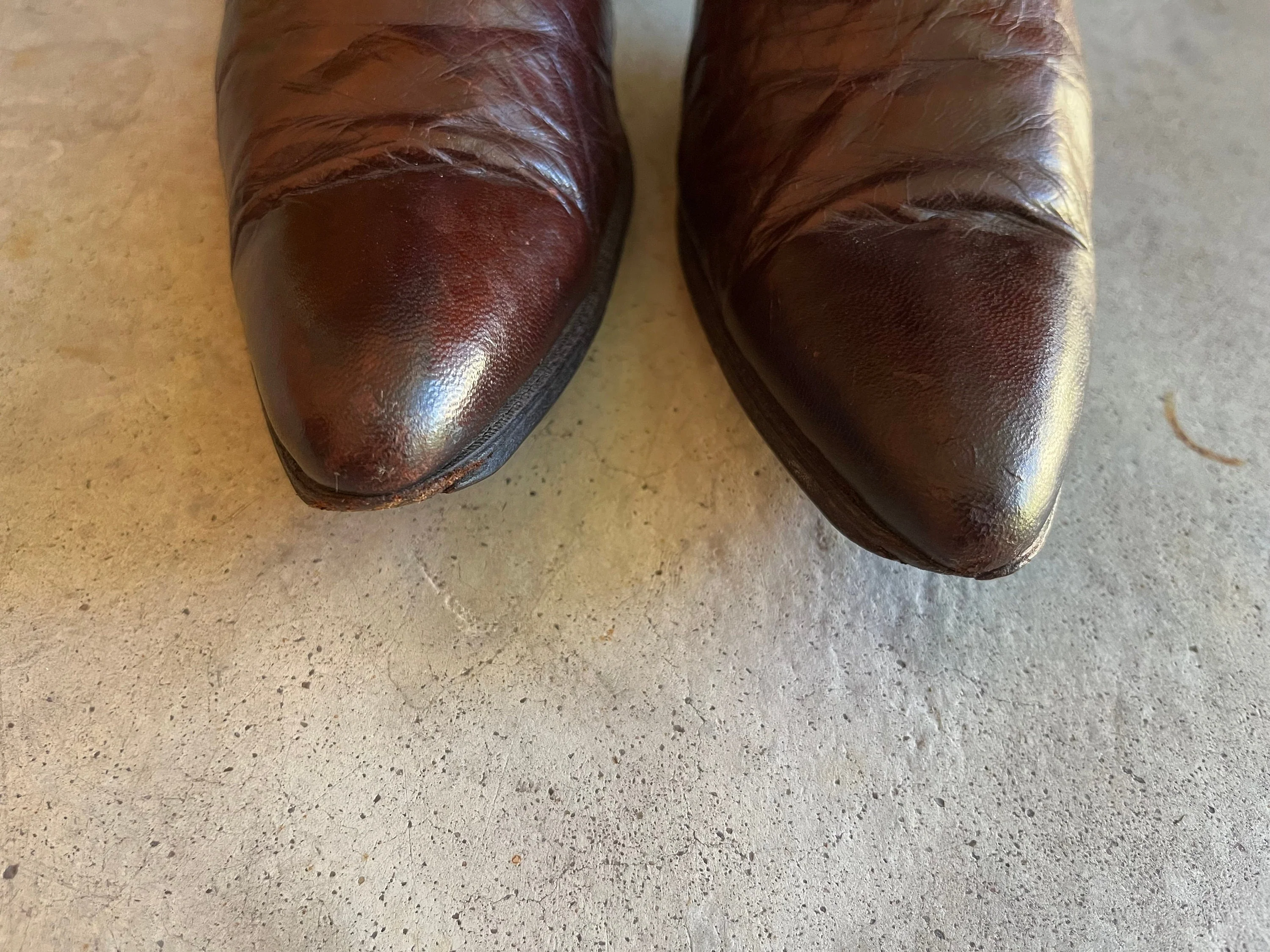 C. 10s Louis Heel Brown Boots Approx Sz 7-7. 5 Antique Victorian Boots Edwardian Shoes Historical Fashion - Image 7