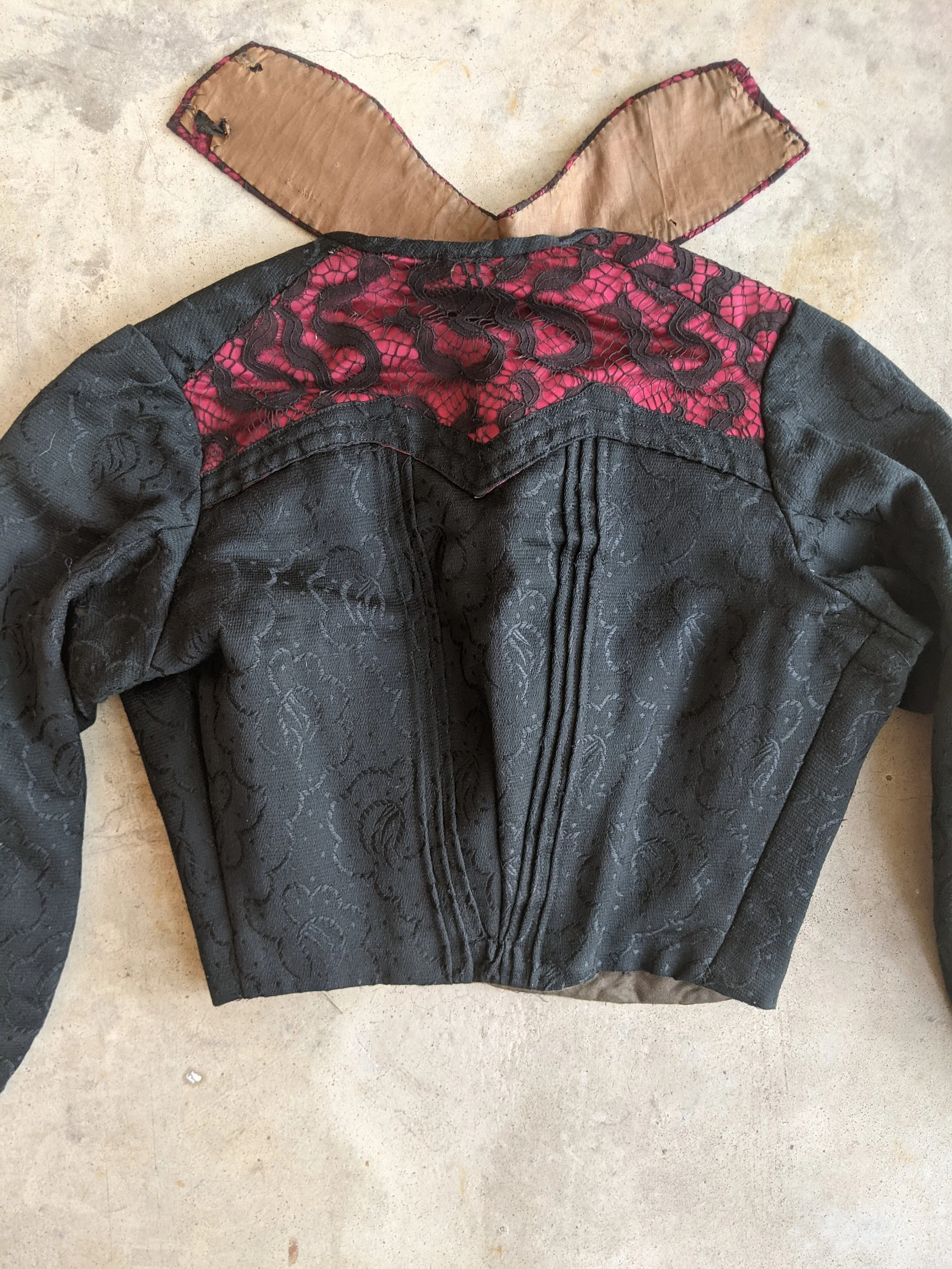 C. 1900 Bodice Study Display, Repair Antique Victorian Edwardian Clothing Historical Fashion - Image 3