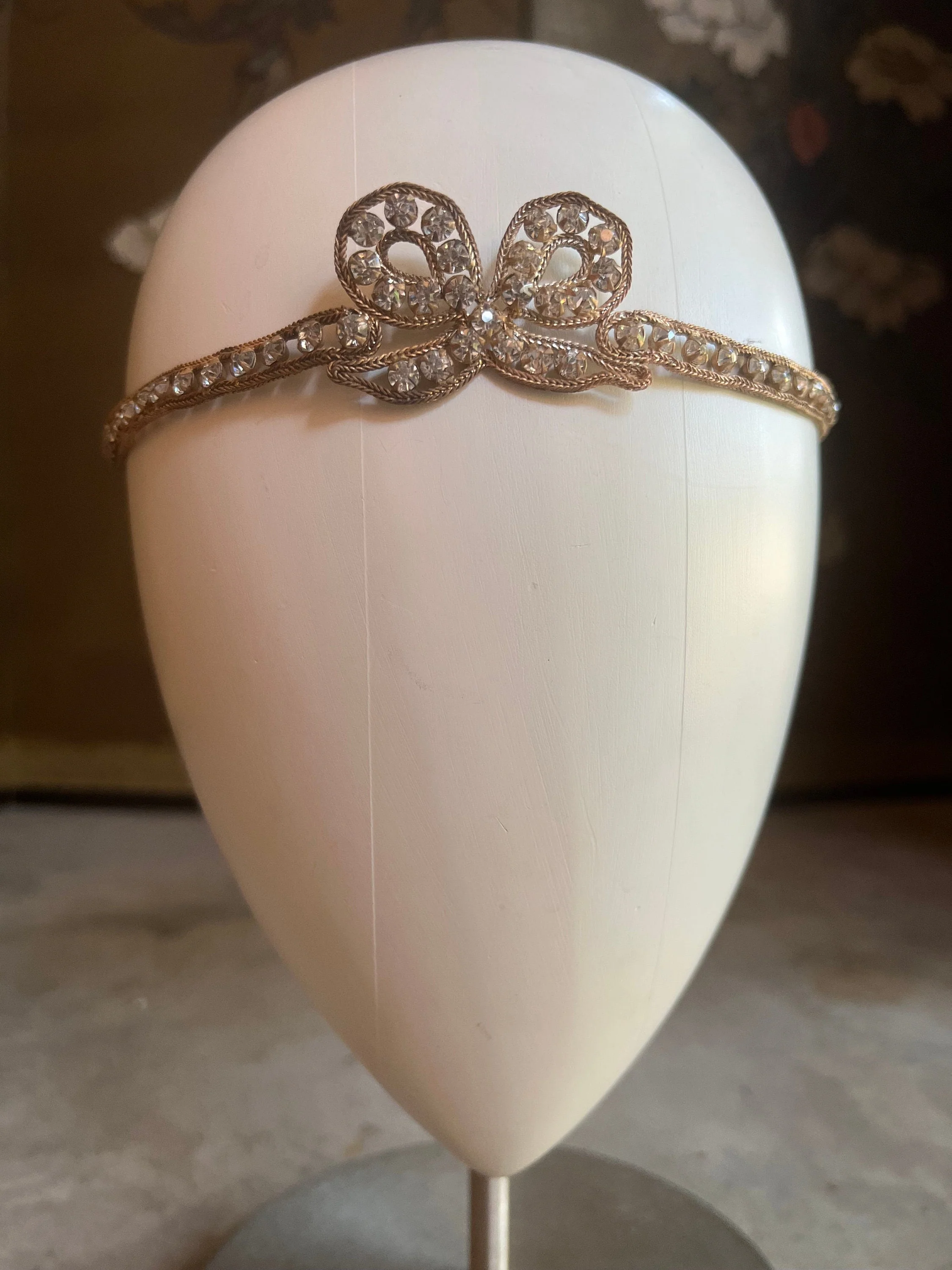 C. 20s Rhintestone Headpiece Antique Vintage Head Band Flapper Bandeau Historical Fashion - Image 6