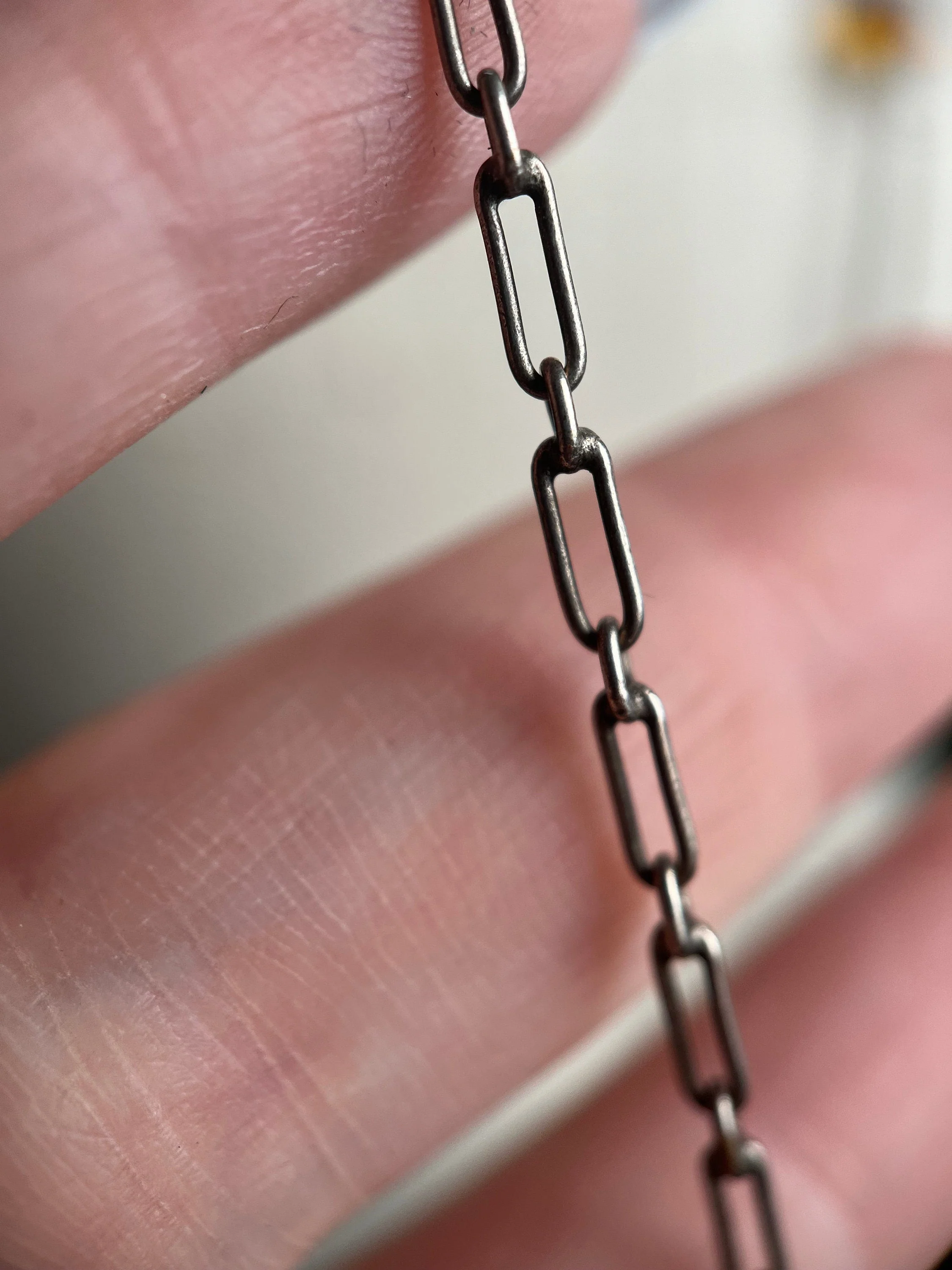 C. 20s Silver Long Guard Chain Antique Necklace Vintage Jewelry - Image 10