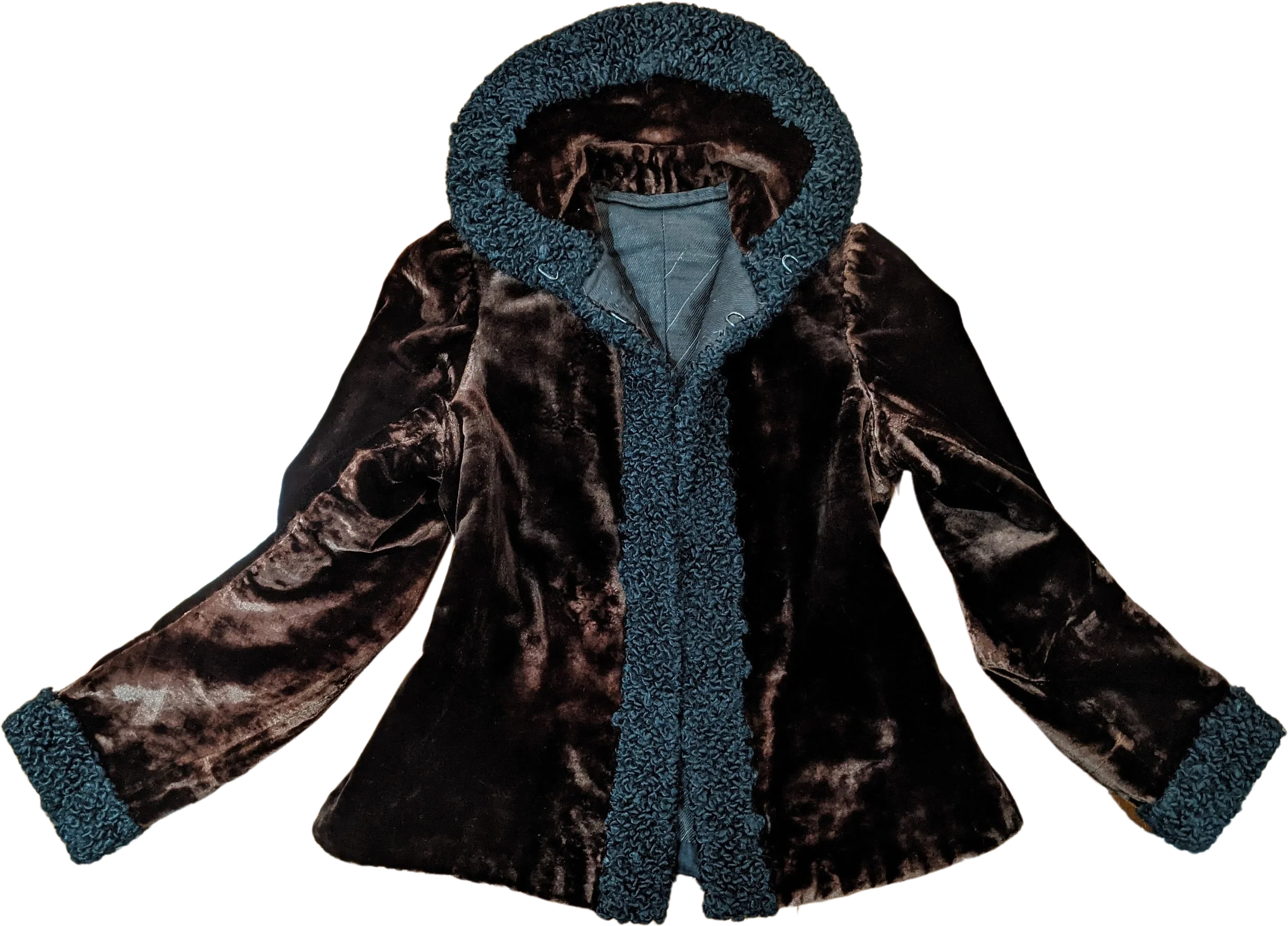 C. Edwardian Silk Velvet Lambsool Jacket Antique Edwardian Coat Historical Fashion