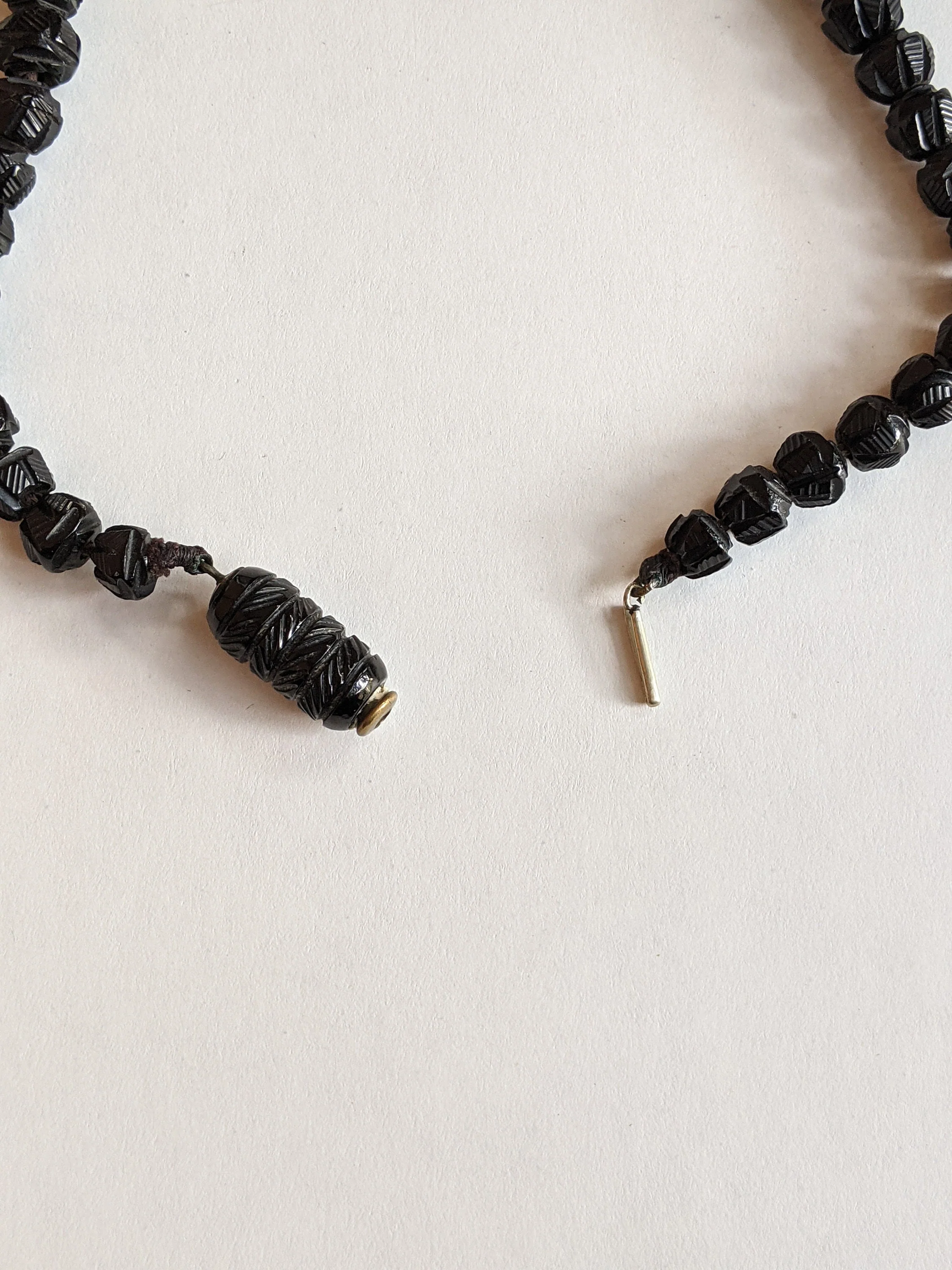 C. Victorian Carved Jet Bead Necklace Antique Victorian Jewelry - Image 8
