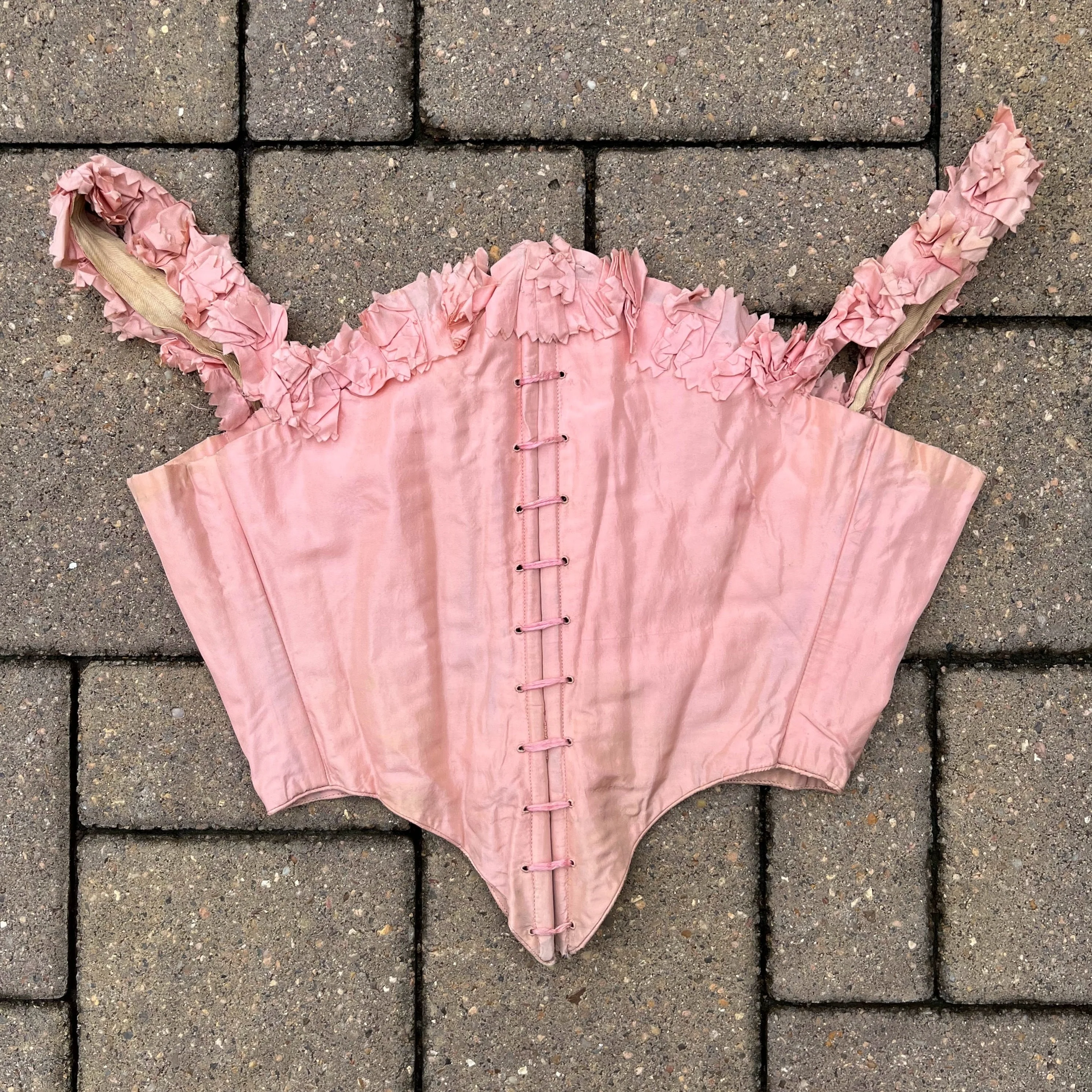 C. Victorian-Victorian Pink Swiss Waist Antique Victorian Clothing Historical Fashion - Image 2