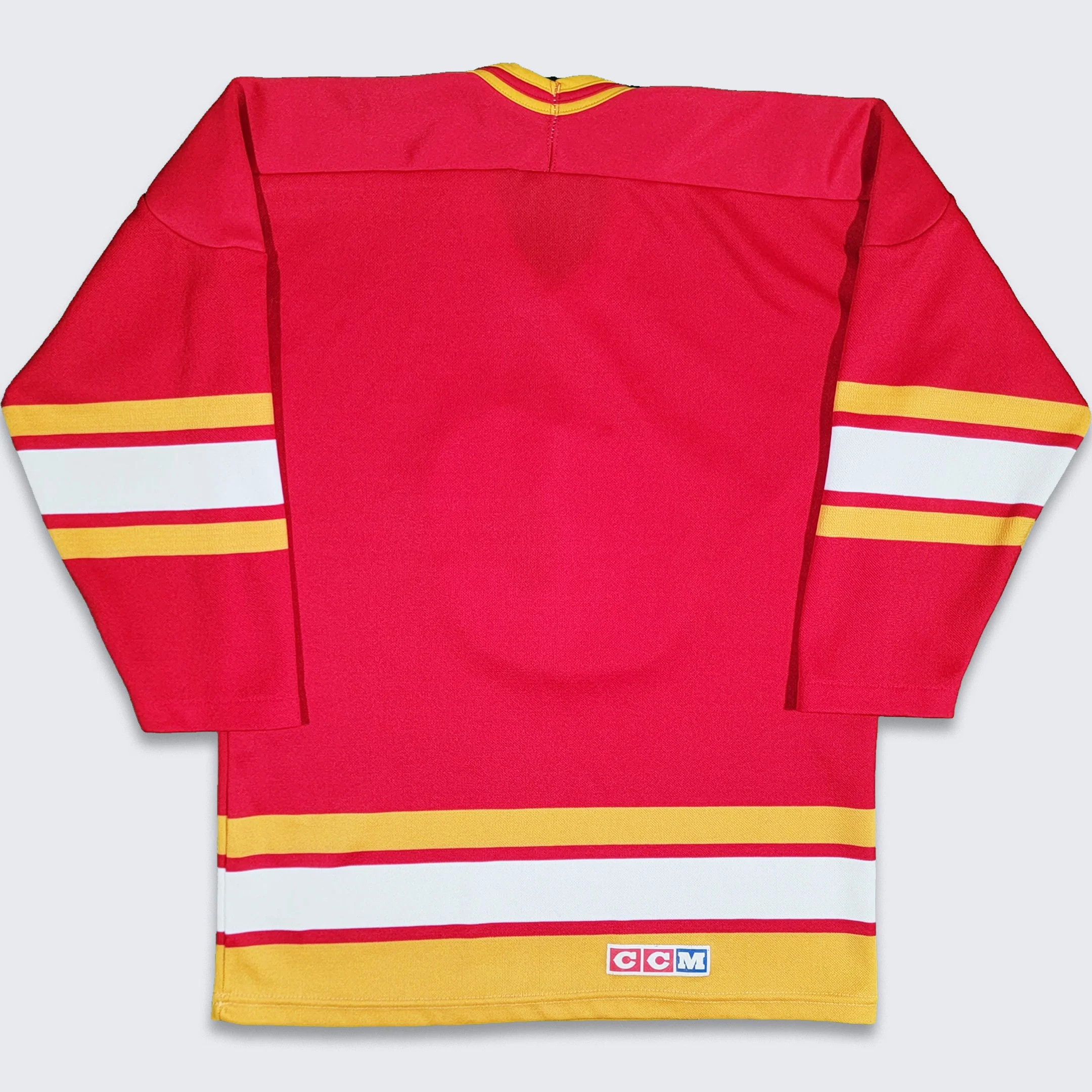 Calgary Flames Vintage 80s Ccm Youth Hockey Jersey - Size Youth Large Fits Men's Xs - Image 2