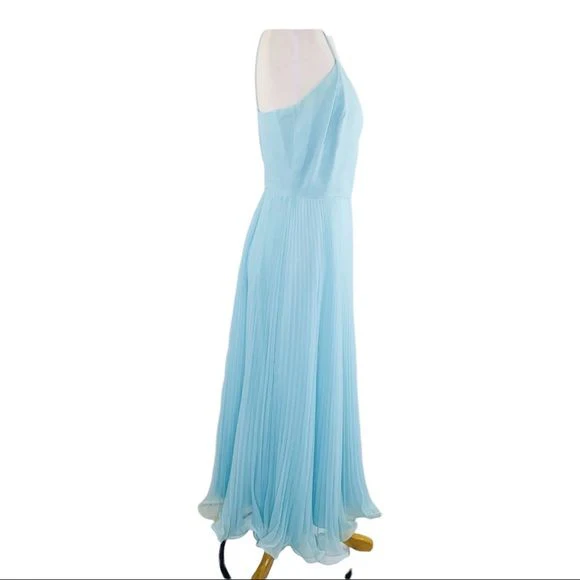 California 60s Chiffon Dress and Cape Vntg Style 1948b Sky Blue 10 by Miss Elliette - Image 7