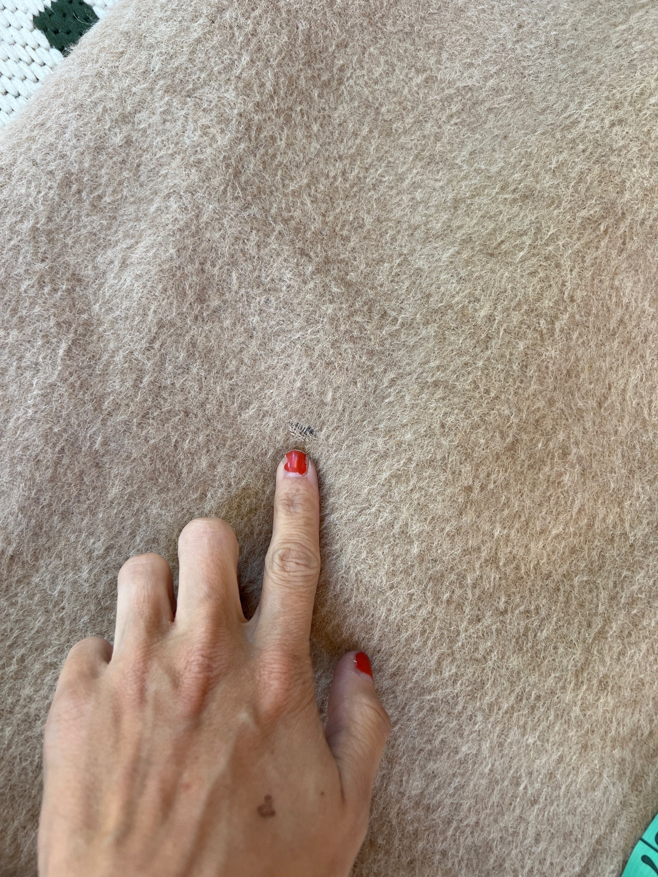 Camel Mohair Blend Duster Coat - Image 10