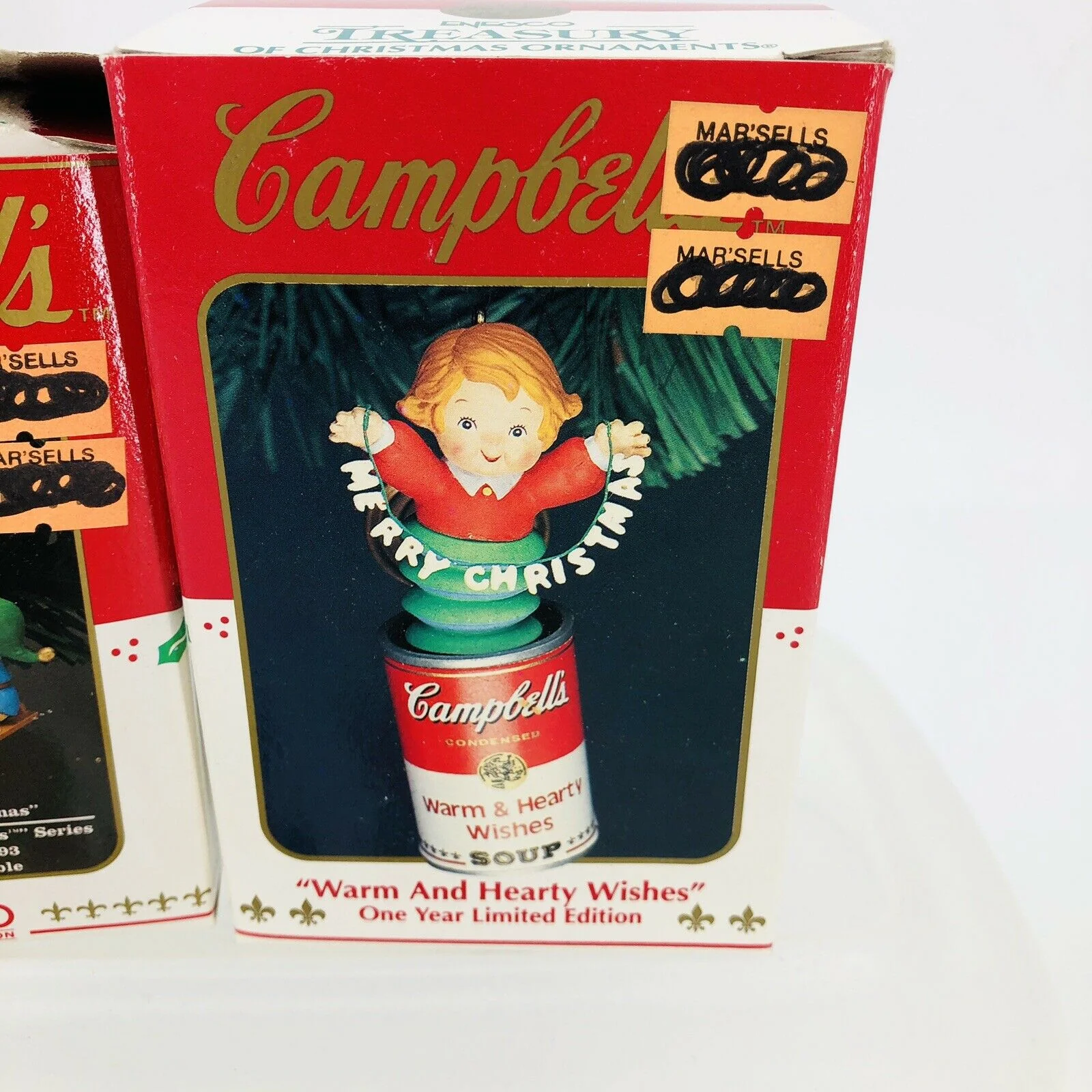 Campbell's Soup Have Soup-Er Christmas Warm and Hearty Wishes Ornament 1992 by Enesco - Image 4