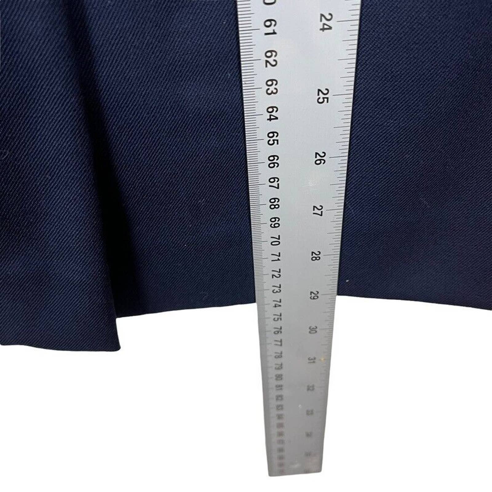Career Skirt Made In Usa Virgin Wool Nwt Women's Navy Blue Size 16w by Pendleton - Image 3