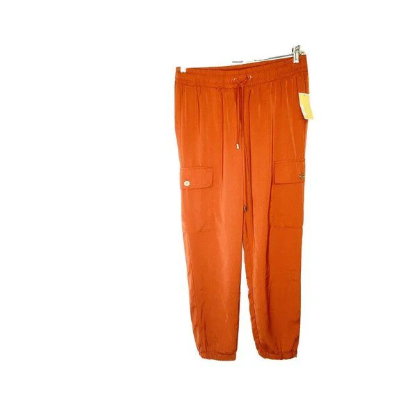 Cargo Jogger Pants Orange Womens Size Medium Brand New by Michael Kors - Image 3