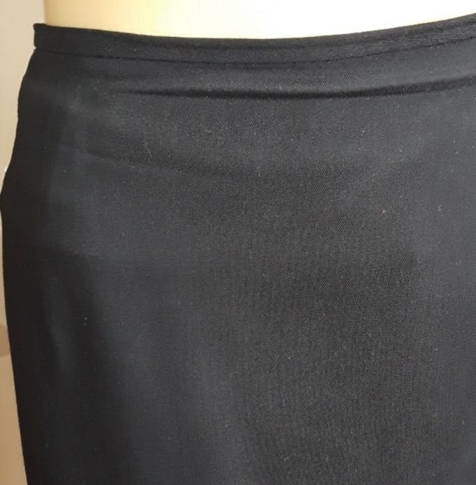 80's Black Wool Pencil Skirt by Carlisle - Image 4