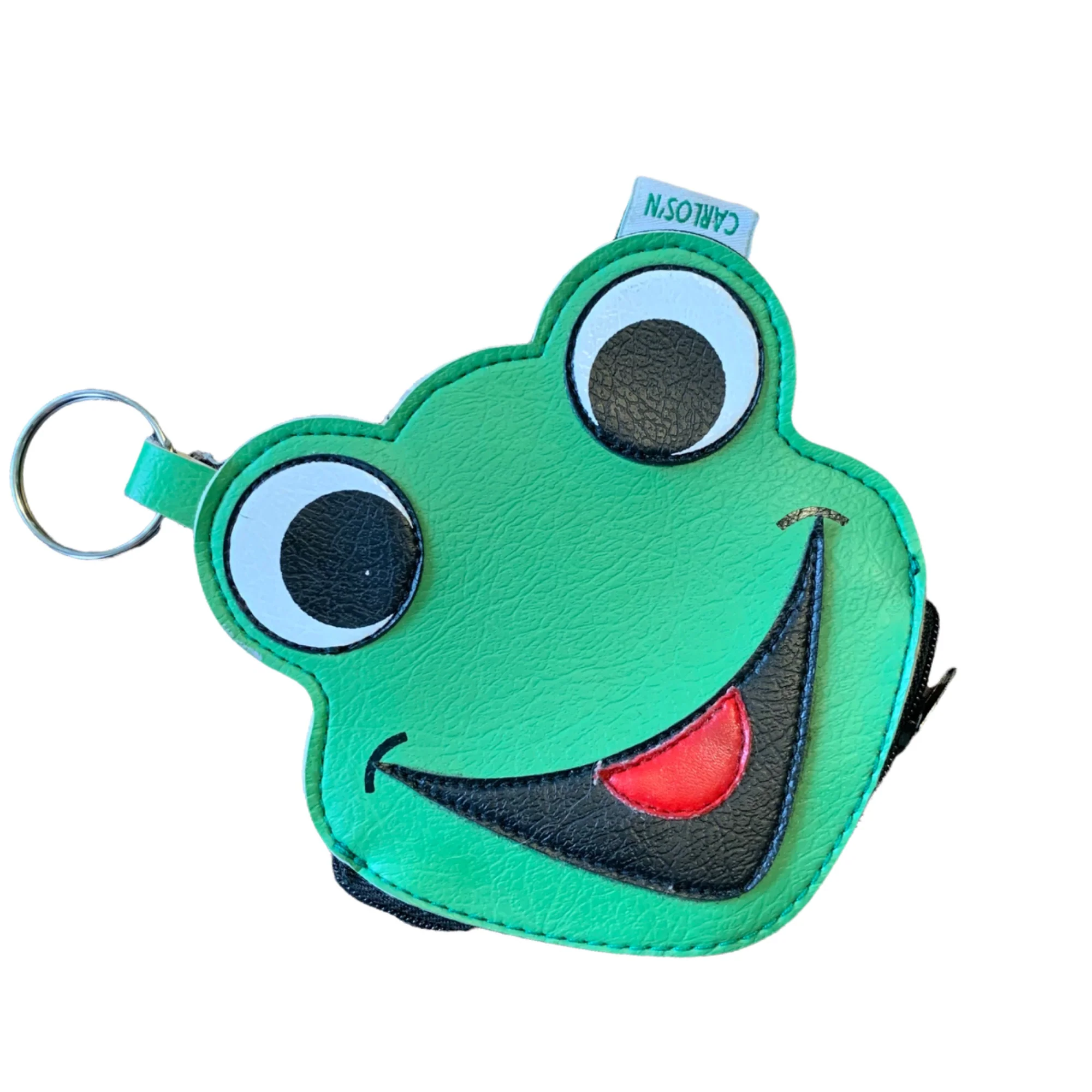 Carlos" N Charlie Frog Coin Purse Pouch Keychain - Image 4
