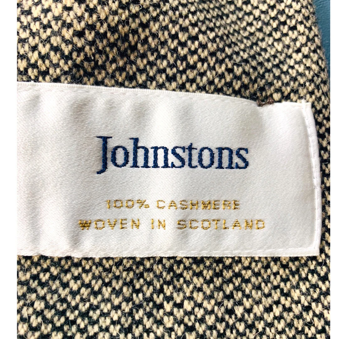 Cashmere Jacket Herringbone Woven In Scotland Womens Size 6 by Johnstons of Elgin - Image 11