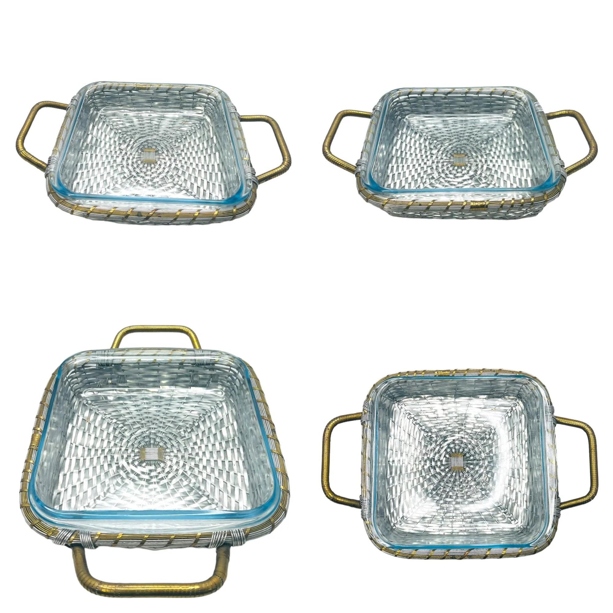 Casserole Dishes Set of 3 with Serving Baskets by Marinex - Image 3