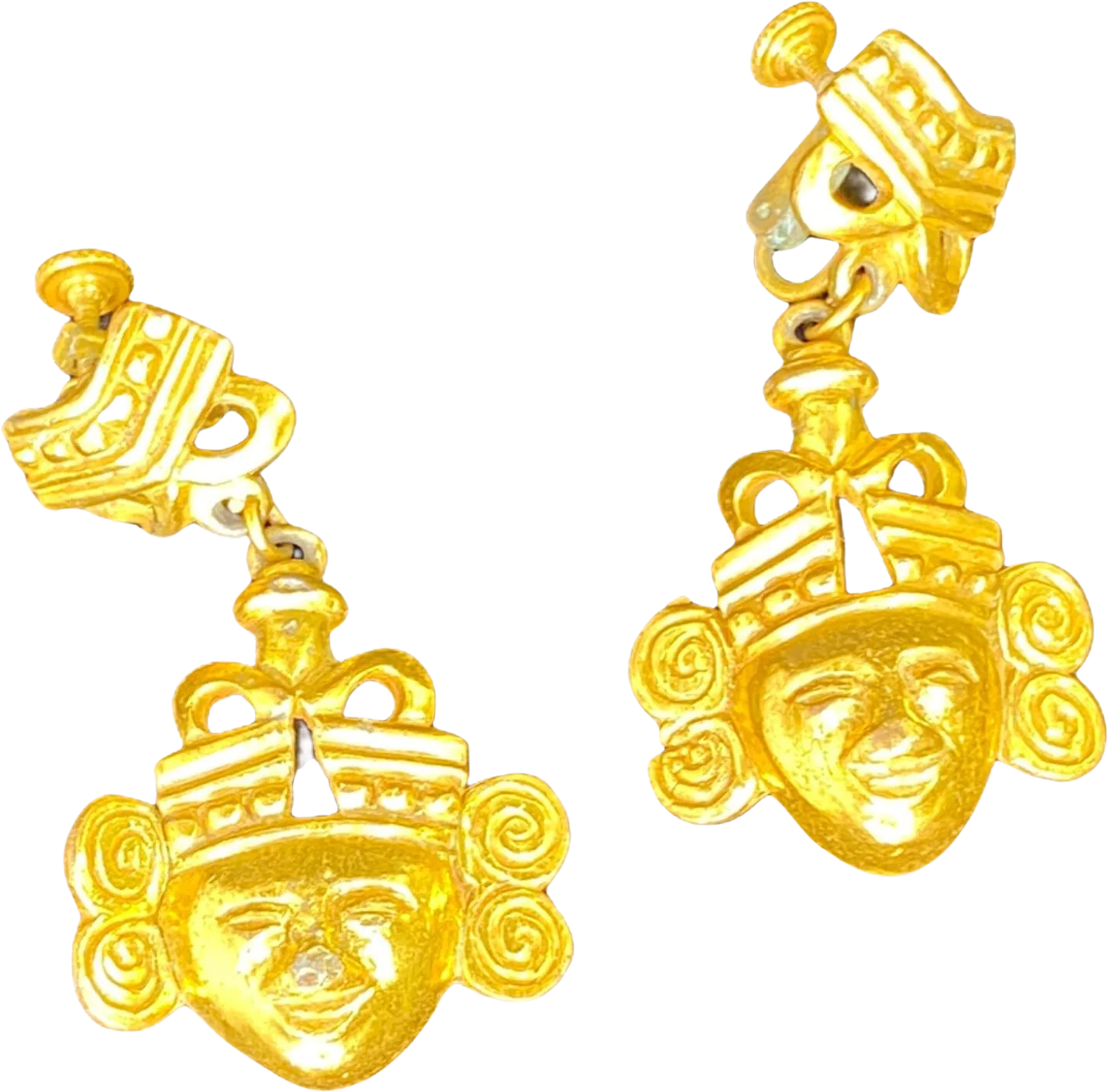 Castlecliff's Lawrence Vrba Warrior Vintage Earrrings by Castlecliff's Lawrence Vrba