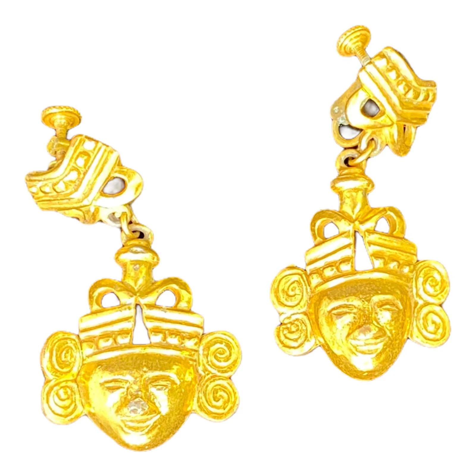 Castlecliff's Lawrence Vrba Warrior Vintage Earrrings by Castlecliff's Lawrence Vrba - Image 3