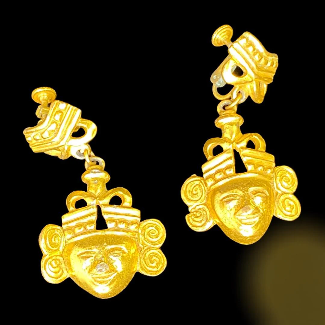 Castlecliff's Lawrence Vrba Warrior Vintage Earrrings by Castlecliff's Lawrence Vrba - Image 4