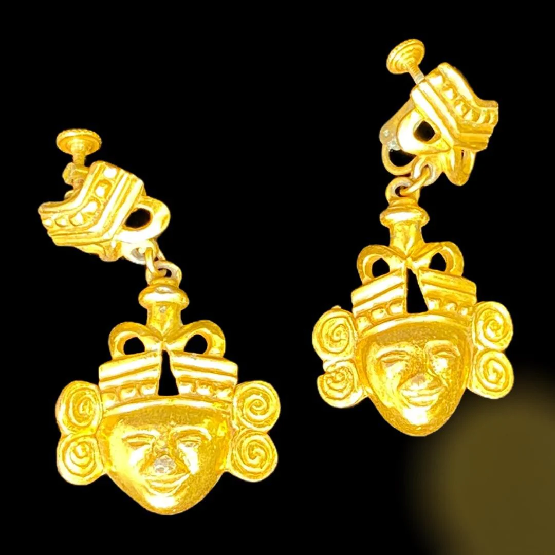 Castlecliff's Lawrence Vrba Warrior Vintage Earrrings by Castlecliff's Lawrence Vrba - Image 5