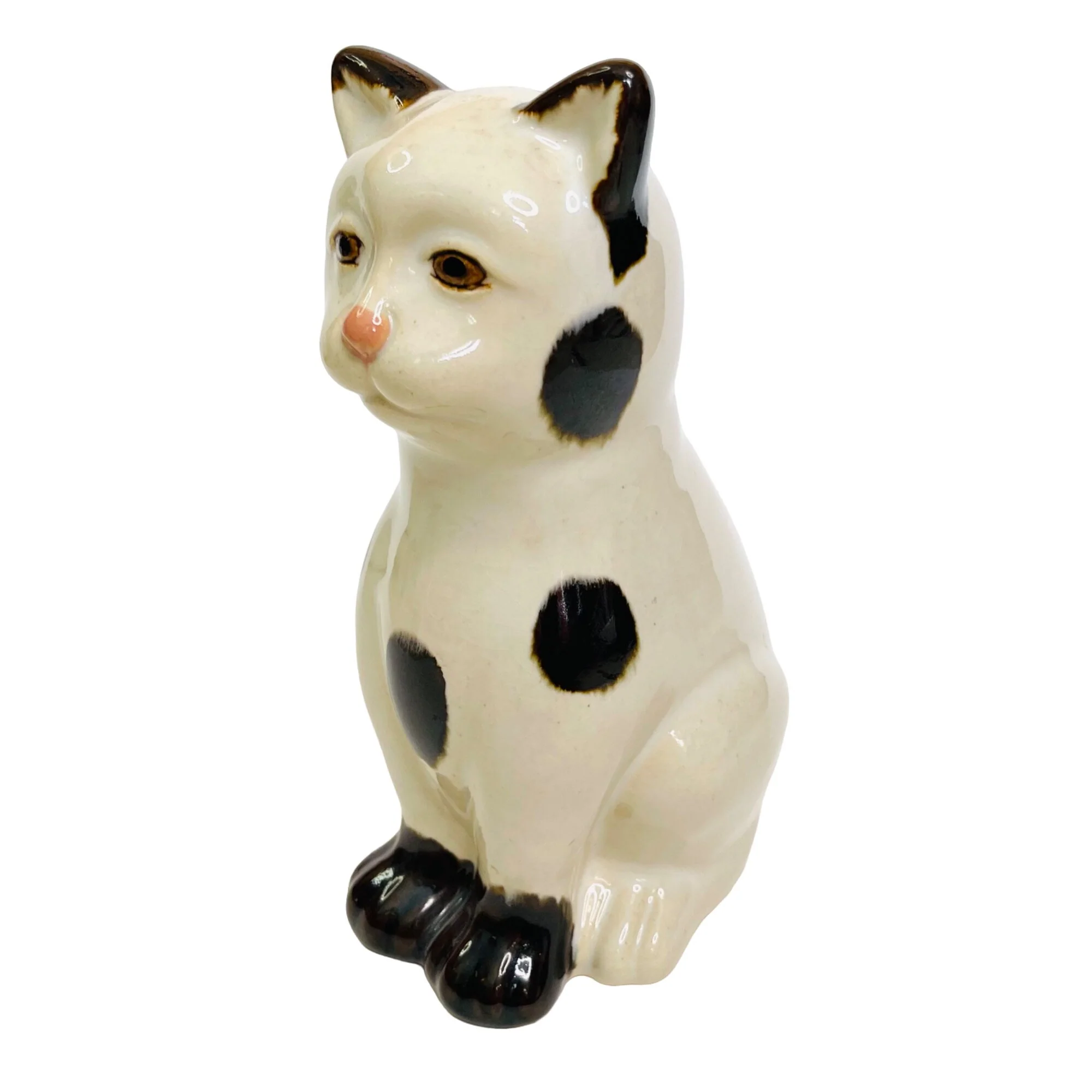 Cat Figurine Vintage Nantucket Home Tall Sitting By Nantucket Home - Image 3