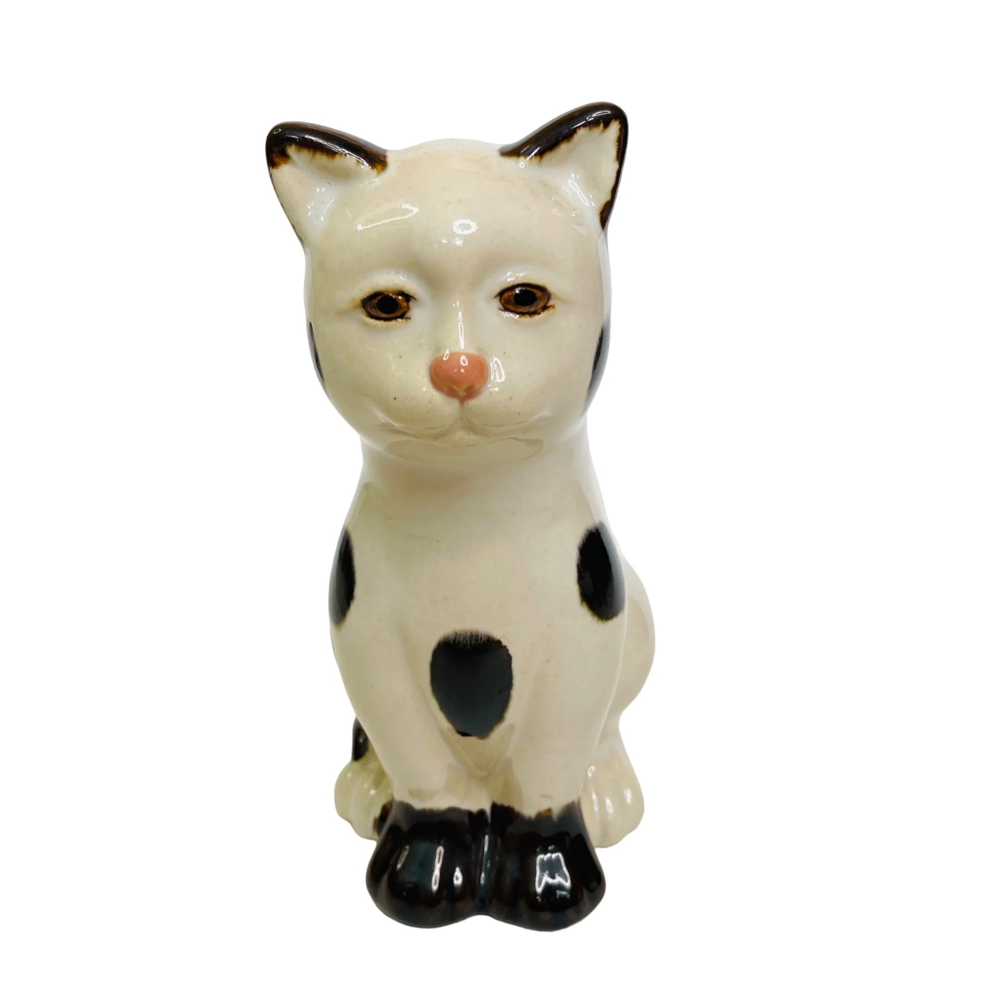 Cat Figurine Vintage Nantucket Home Tall Sitting By Nantucket Home - Image 4