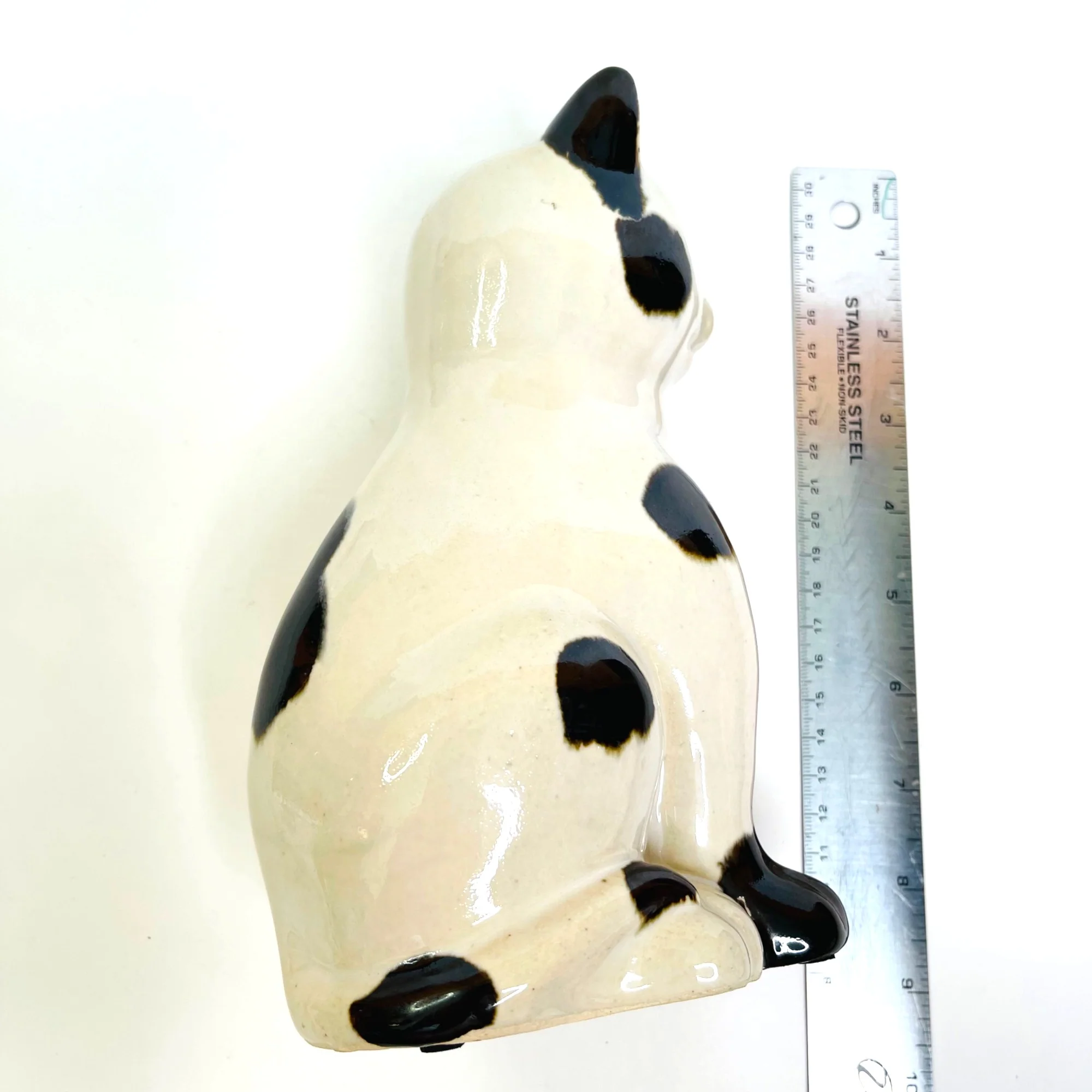 Cat Figurine Vintage Nantucket Home Tall Sitting By Nantucket Home - Image 6
