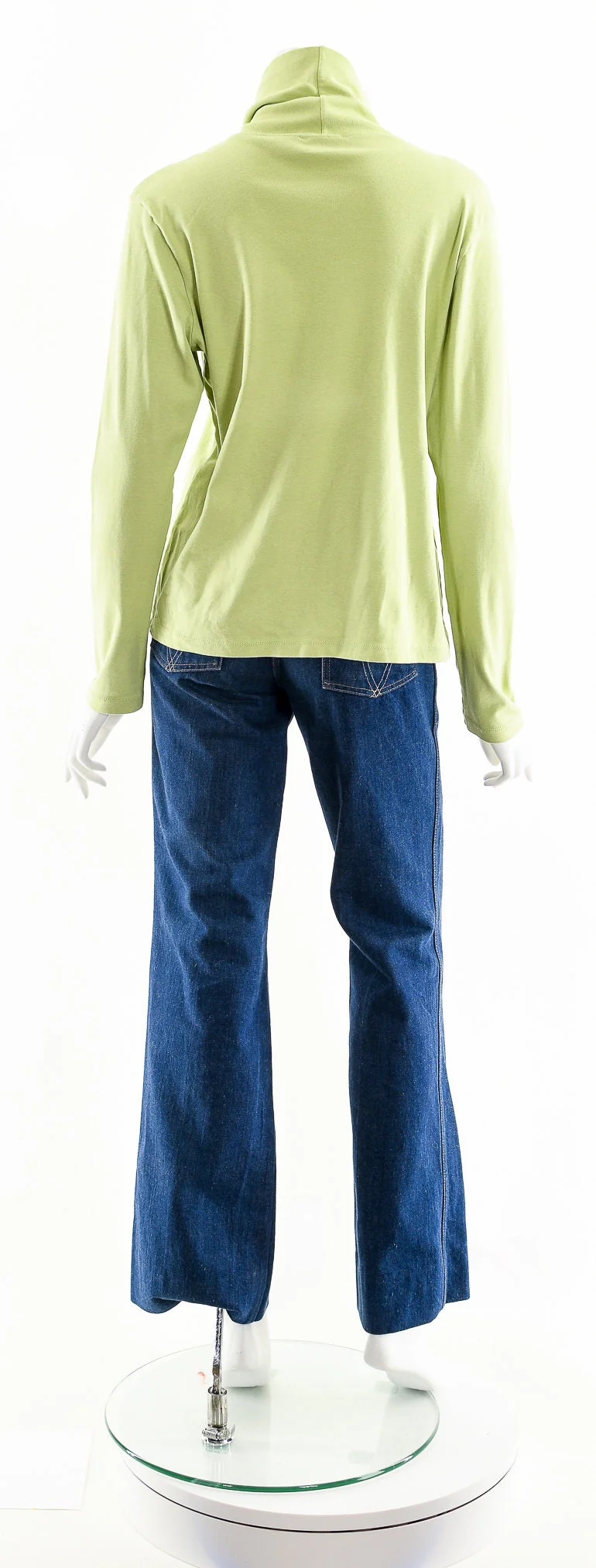 Celery Green 90s Slouchy Turtleneck - Image 7