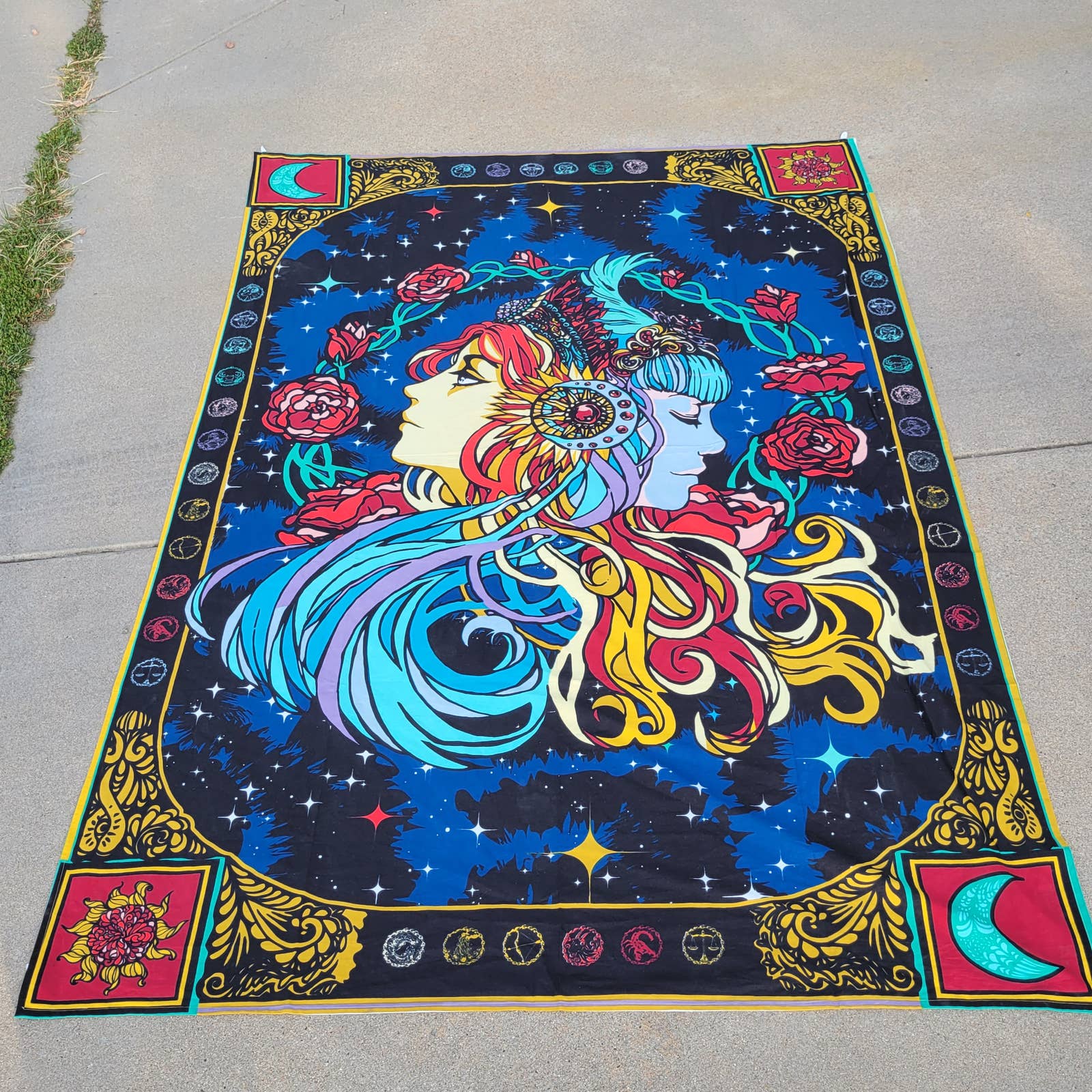 Celestial Zodiac Wall Tapestry - Image 4