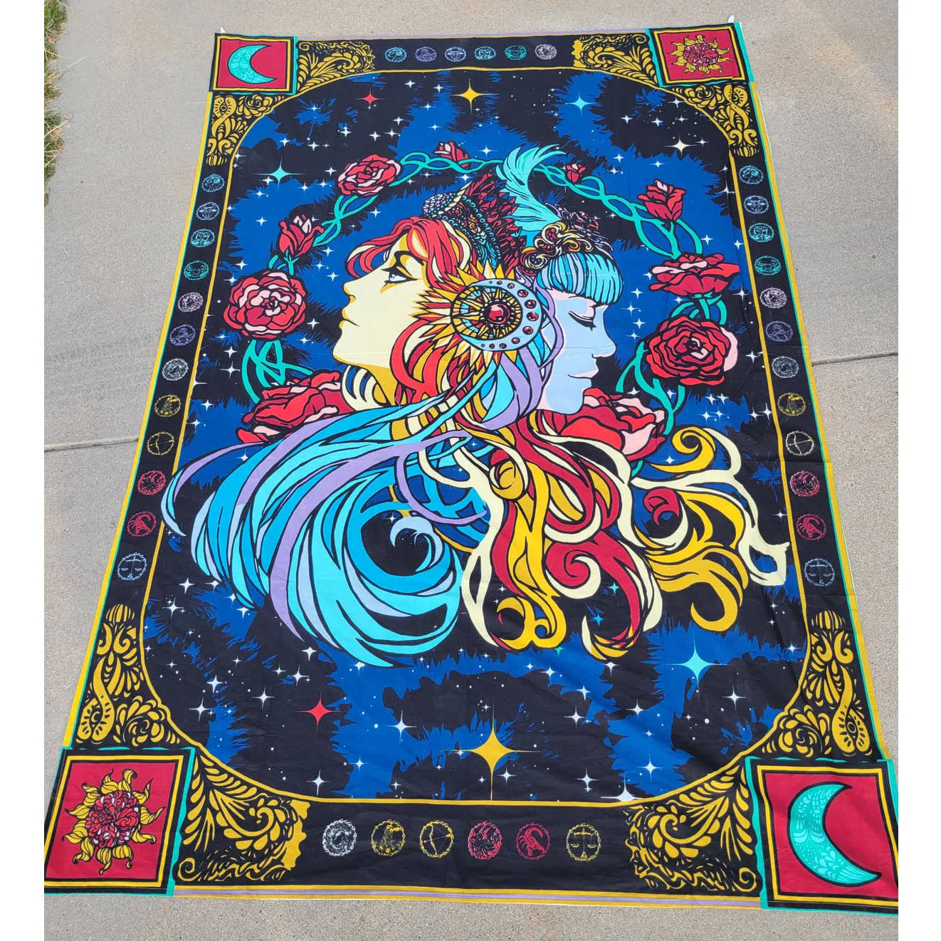 Celestial Zodiac Wall Tapestry - Image 7