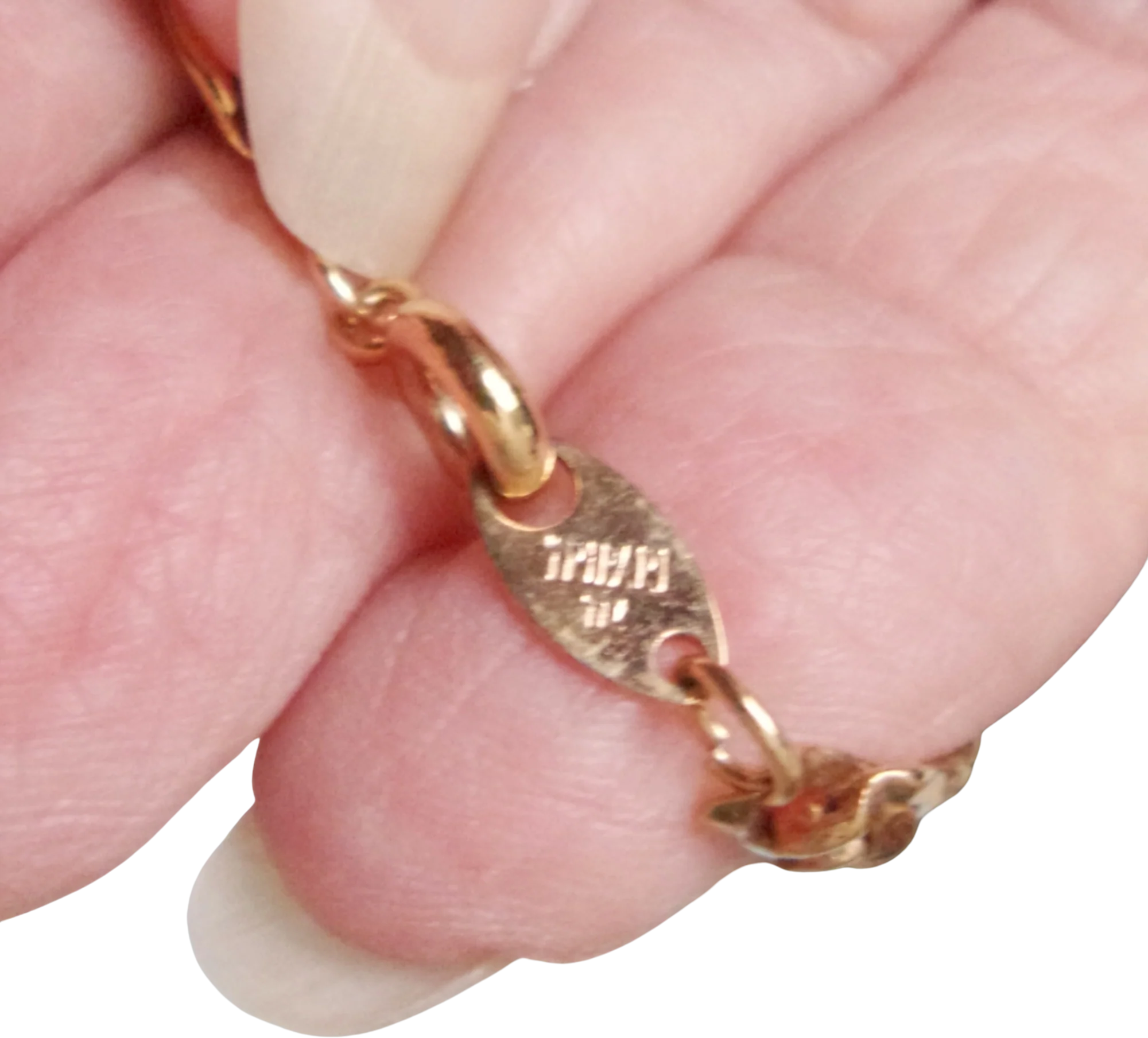 Chain Necklace Interlocked Links Signed Trifari Tm By Trifari Tm - Image 2