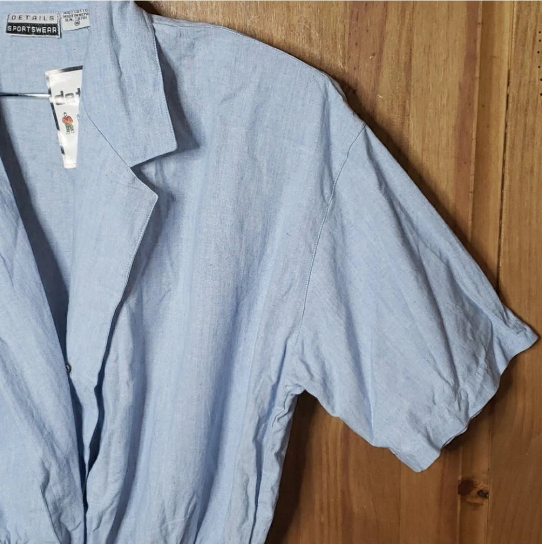 80's Chambray Bodysuit by Details Sportswear - Image 3