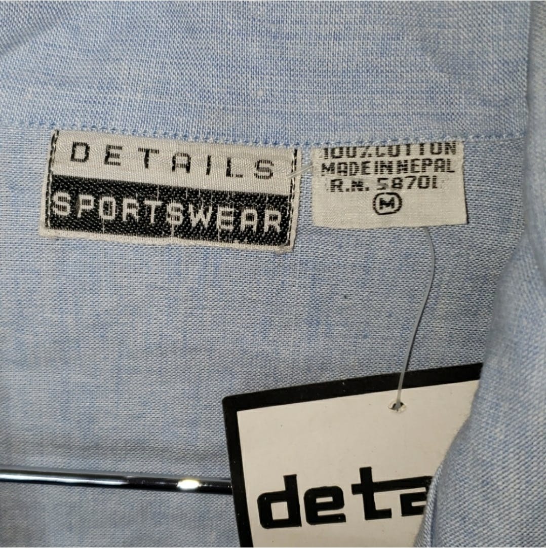 80's Chambray Bodysuit by Details Sportswear - Image 4